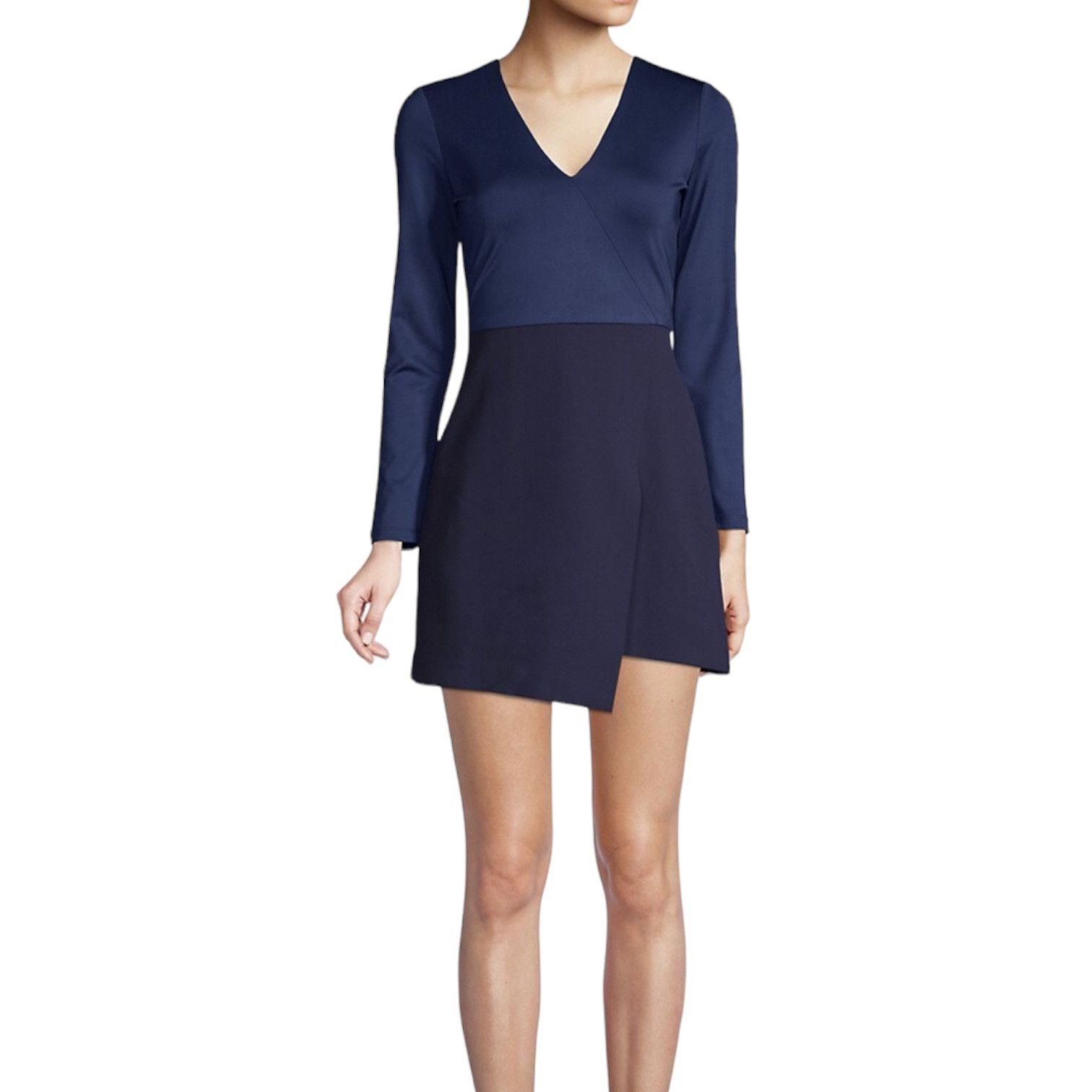 Alice + Olivia Sapphire Evette Asymmetrical Mini Dress 4