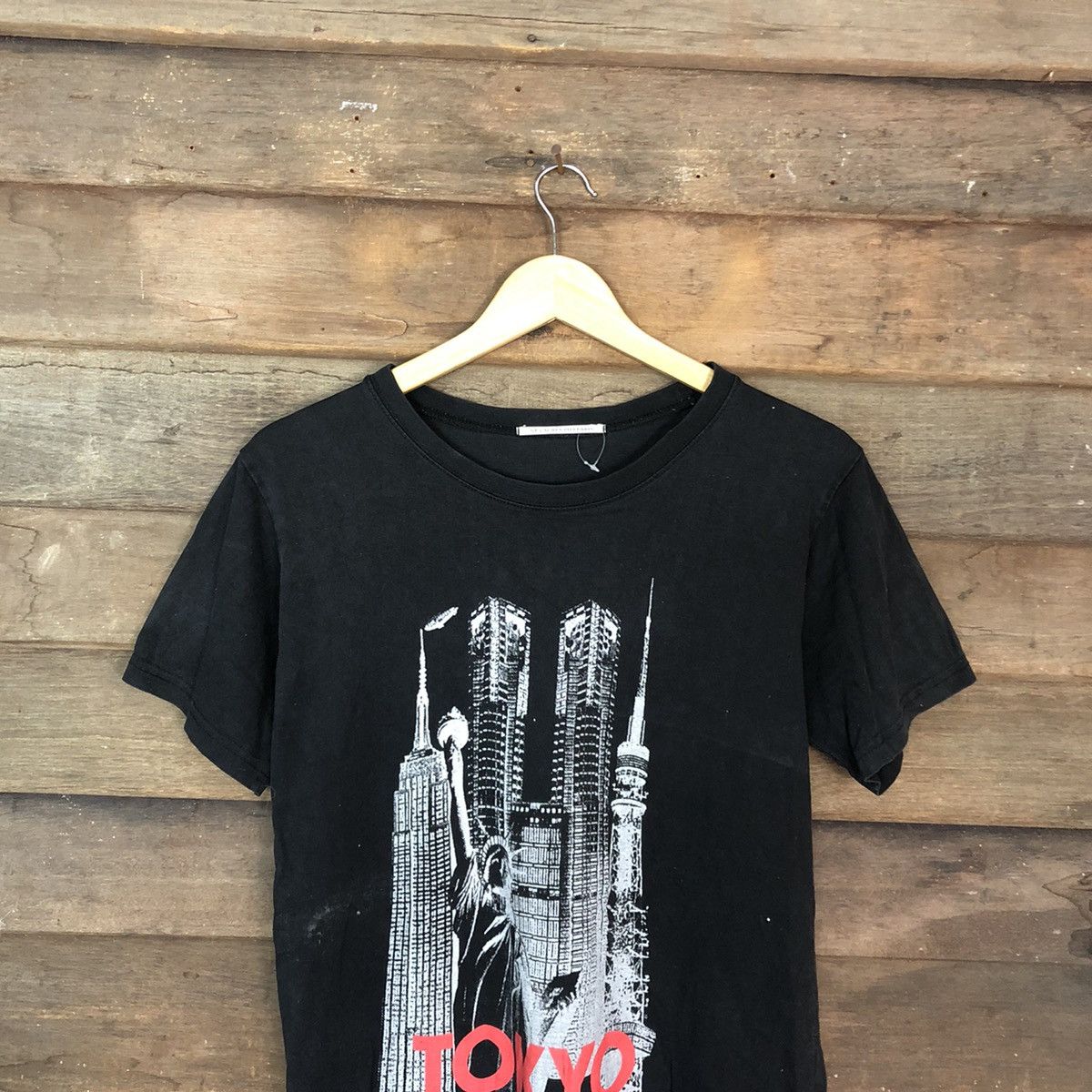 Japanese Brand D St Lauren 1979 Paris Black Short Sleeve Shirt #c1186 Size US S / EU 44-46 / 1 - 2 Thumbnail