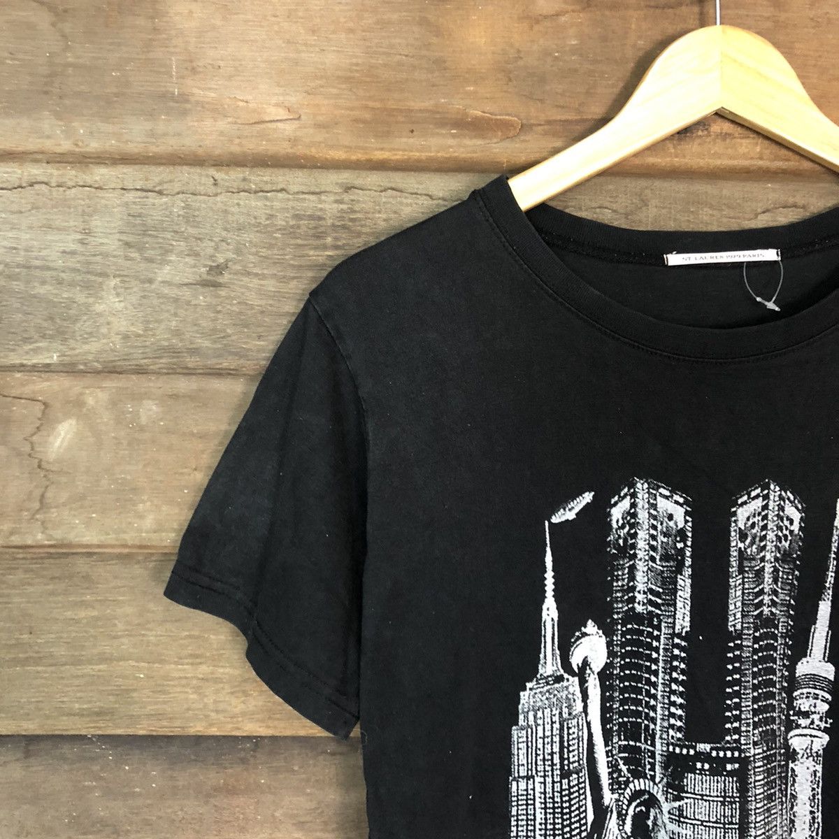 Japanese Brand D St Lauren 1979 Paris Black Short Sleeve Shirt #c1186 Size US S / EU 44-46 / 1 - 5 Thumbnail