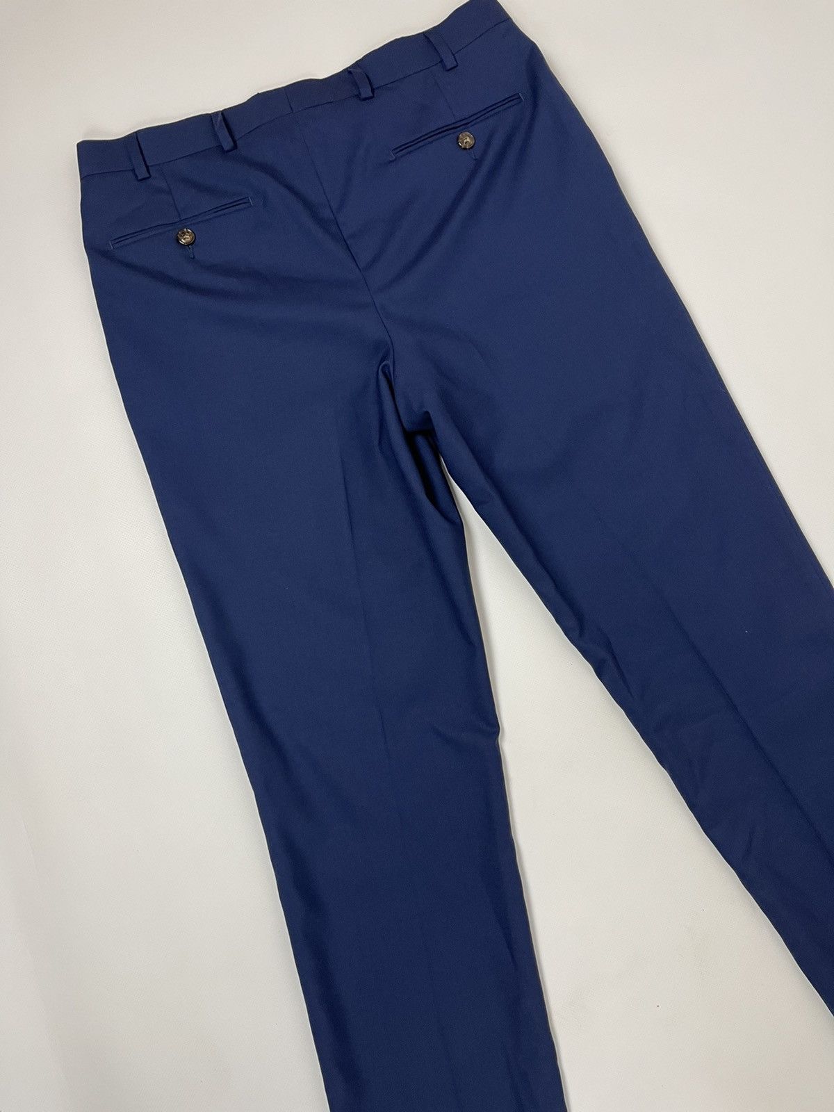 Suitsupply Suitsupply Brescia 100% wool blue classic casual pants Size US 32 / EU 48 - 10 Thumbnail