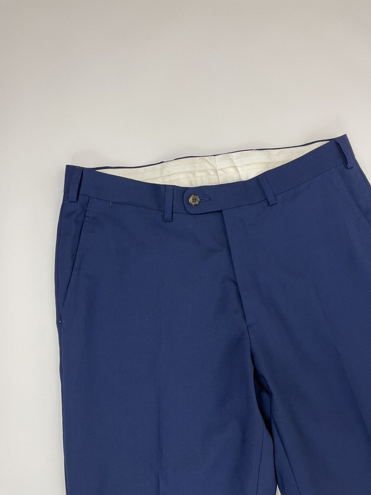 Suitsupply Suitsupply Brescia 100% wool blue classic casual pants Size US 32 / EU 48 - 5 Thumbnail