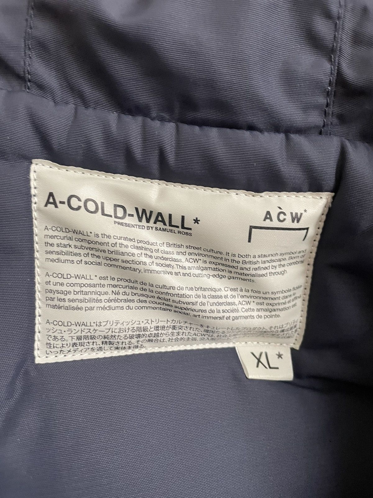 A-COLD-WALL* ACW* A Cold Wall “life-jacket” puffer vest Size US XL / EU 56 / 4 - 7 Thumbnail