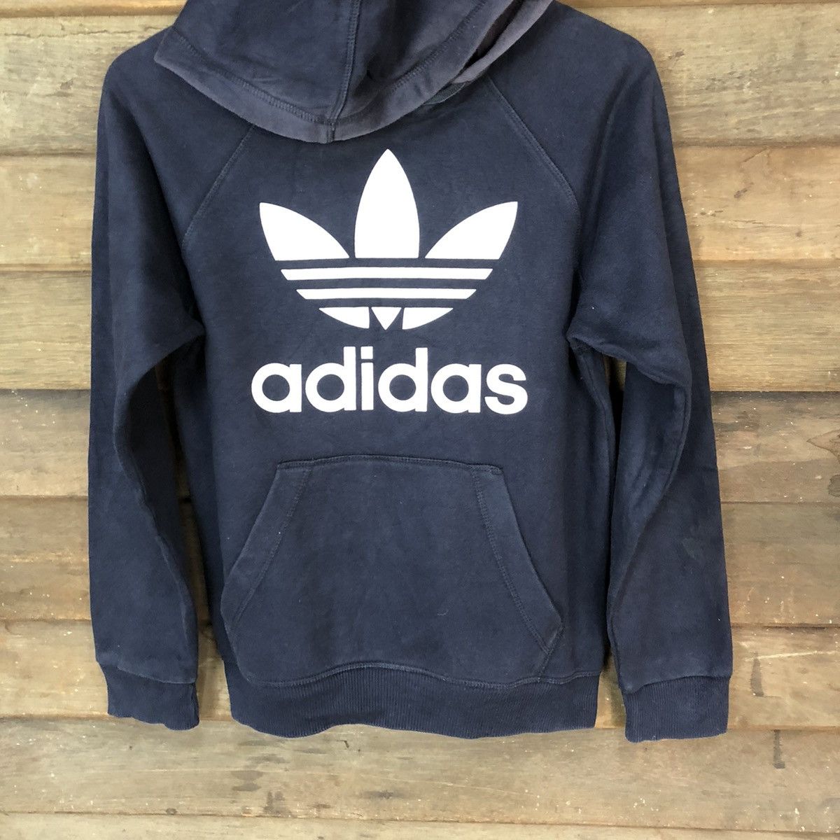 Adidas Adidas vintage Dark Blue sweatshirt Hoodie #5712 Size US S / EU 44-46 / 1 - 3 Thumbnail
