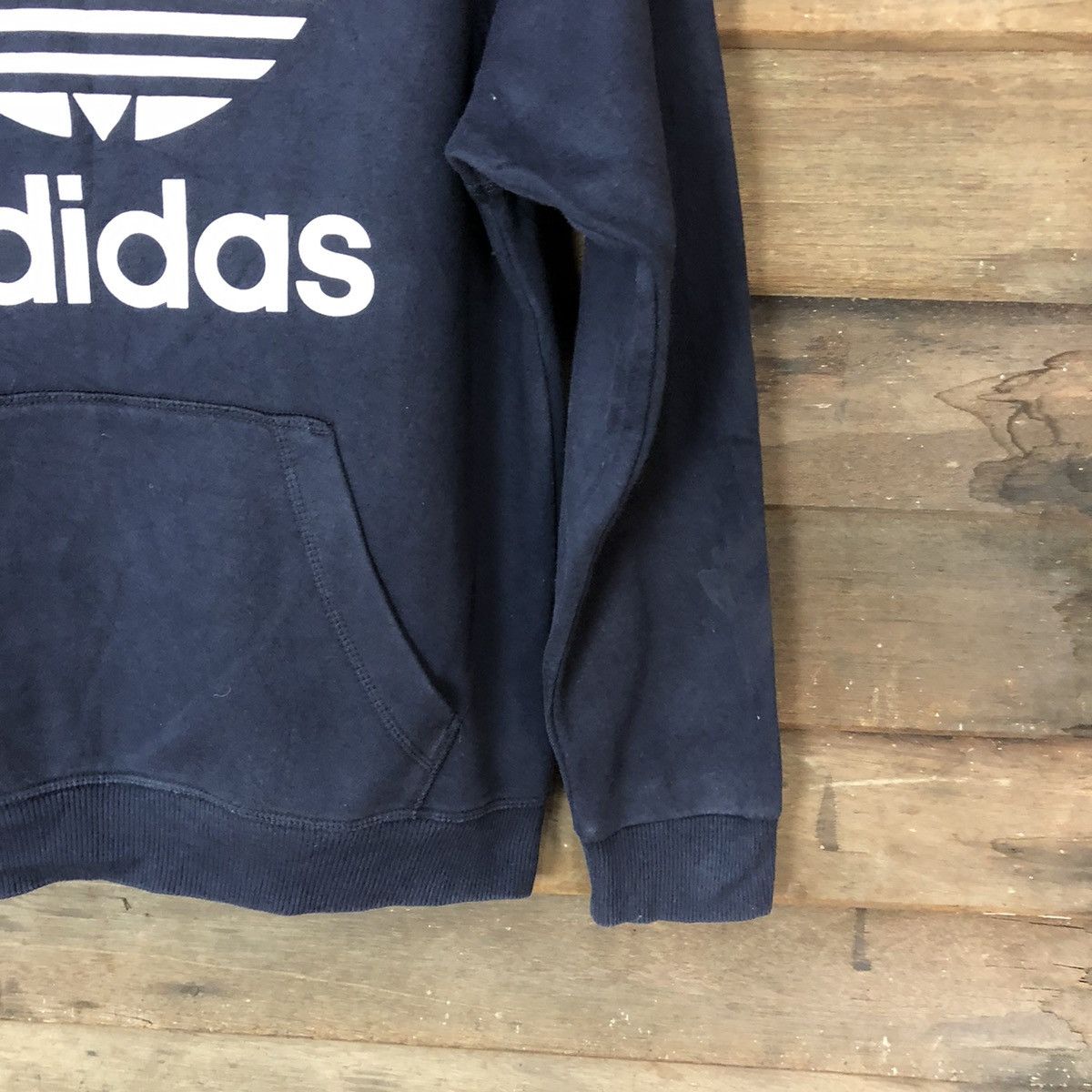 Adidas Adidas vintage Dark Blue sweatshirt Hoodie #5712 Size US S / EU 44-46 / 1 - 5 Thumbnail