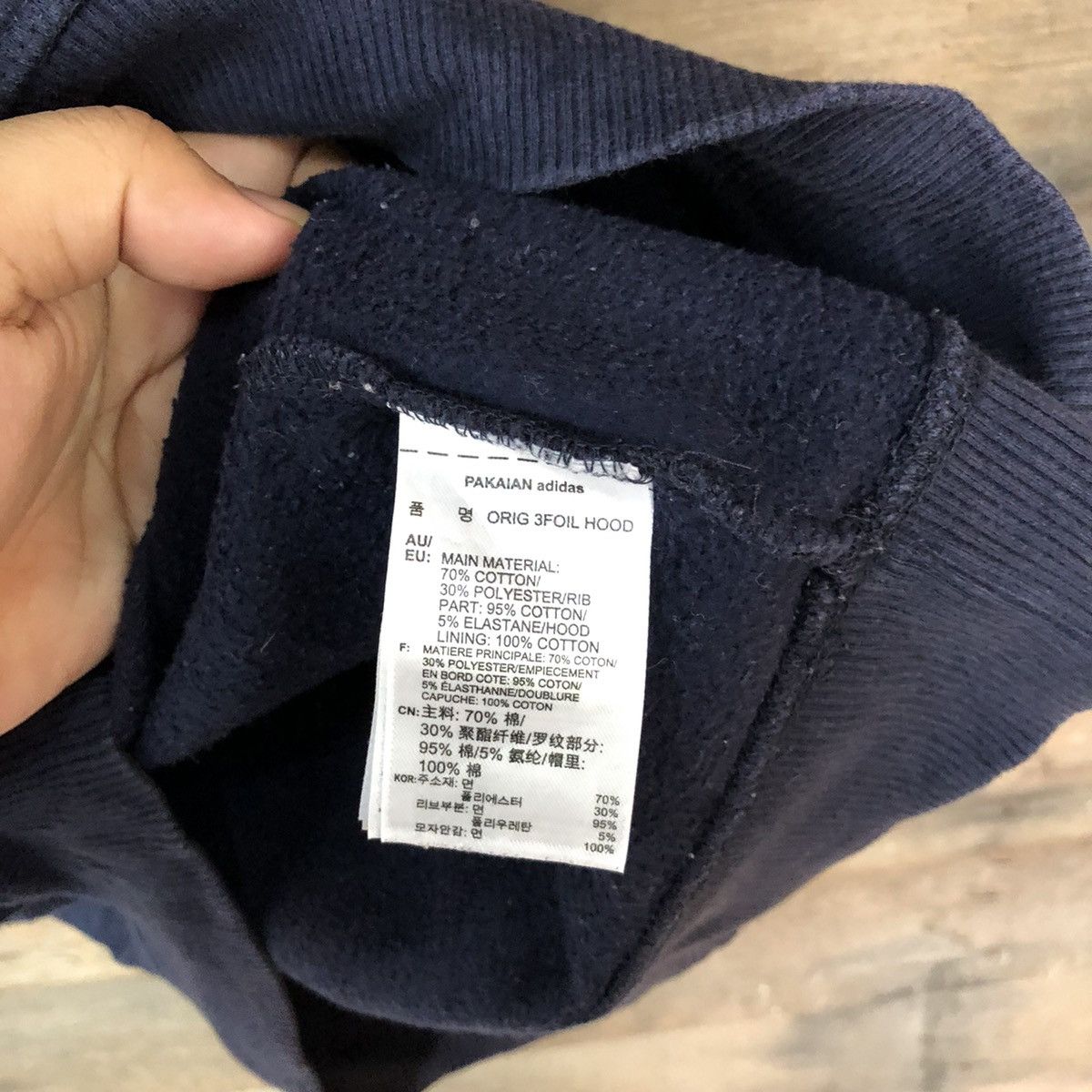 Adidas Adidas vintage Dark Blue sweatshirt Hoodie #5712 Size US S / EU 44-46 / 1 - 8 Thumbnail
