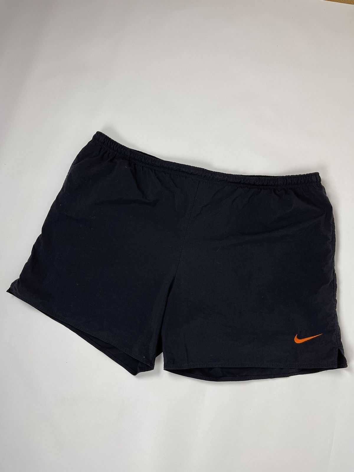 Nike Nike vintage 90s black shorts double swoosh nylon size XXL Size US 40 / EU 56 - 1 Thumbnail