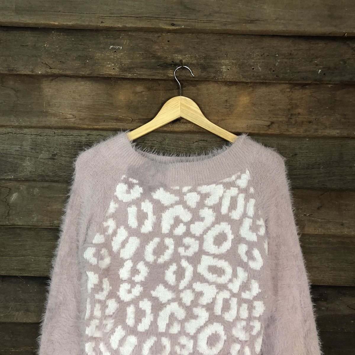 Japanese Brand Saltanse Pink Mohair Soft Fur Shag Shaggy Knitwear #c1162 Size S / US 4 / IT 40 - 9 Thumbnail
