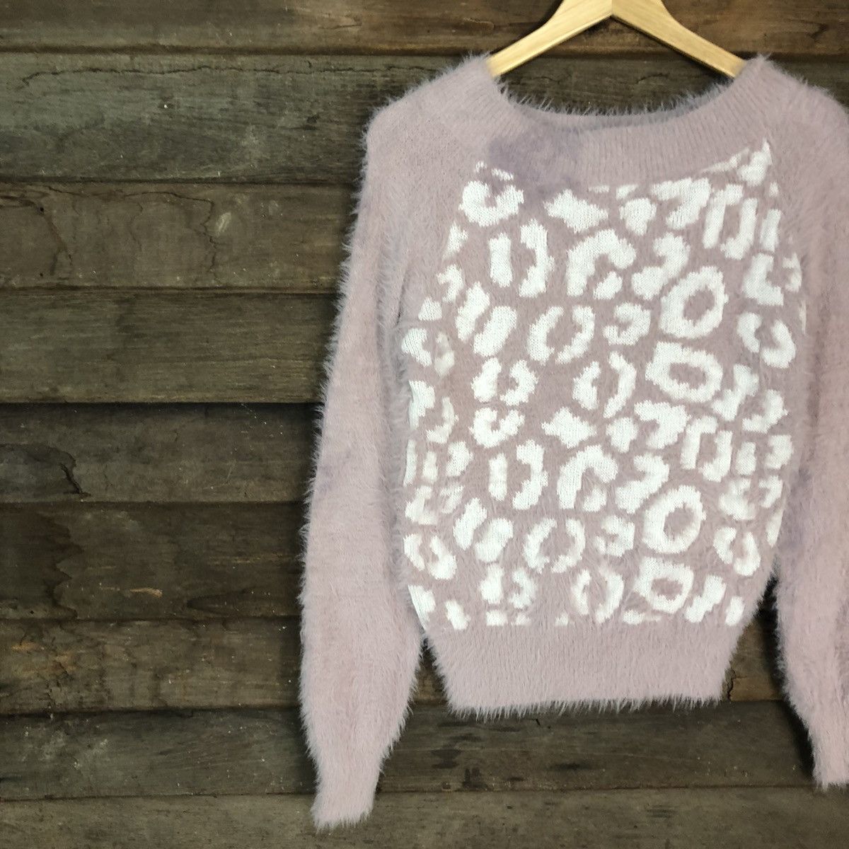Japanese Brand Saltanse Pink Mohair Soft Fur Shag Shaggy Knitwear #c1162 Size S / US 4 / IT 40 - 7 Thumbnail