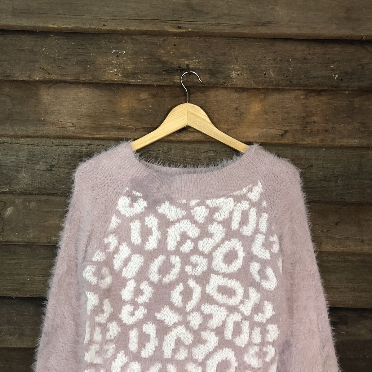 Japanese Brand Saltanse Pink Mohair Soft Fur Shag Shaggy Knitwear #c1162 Size S / US 4 / IT 40 - 2 Thumbnail
