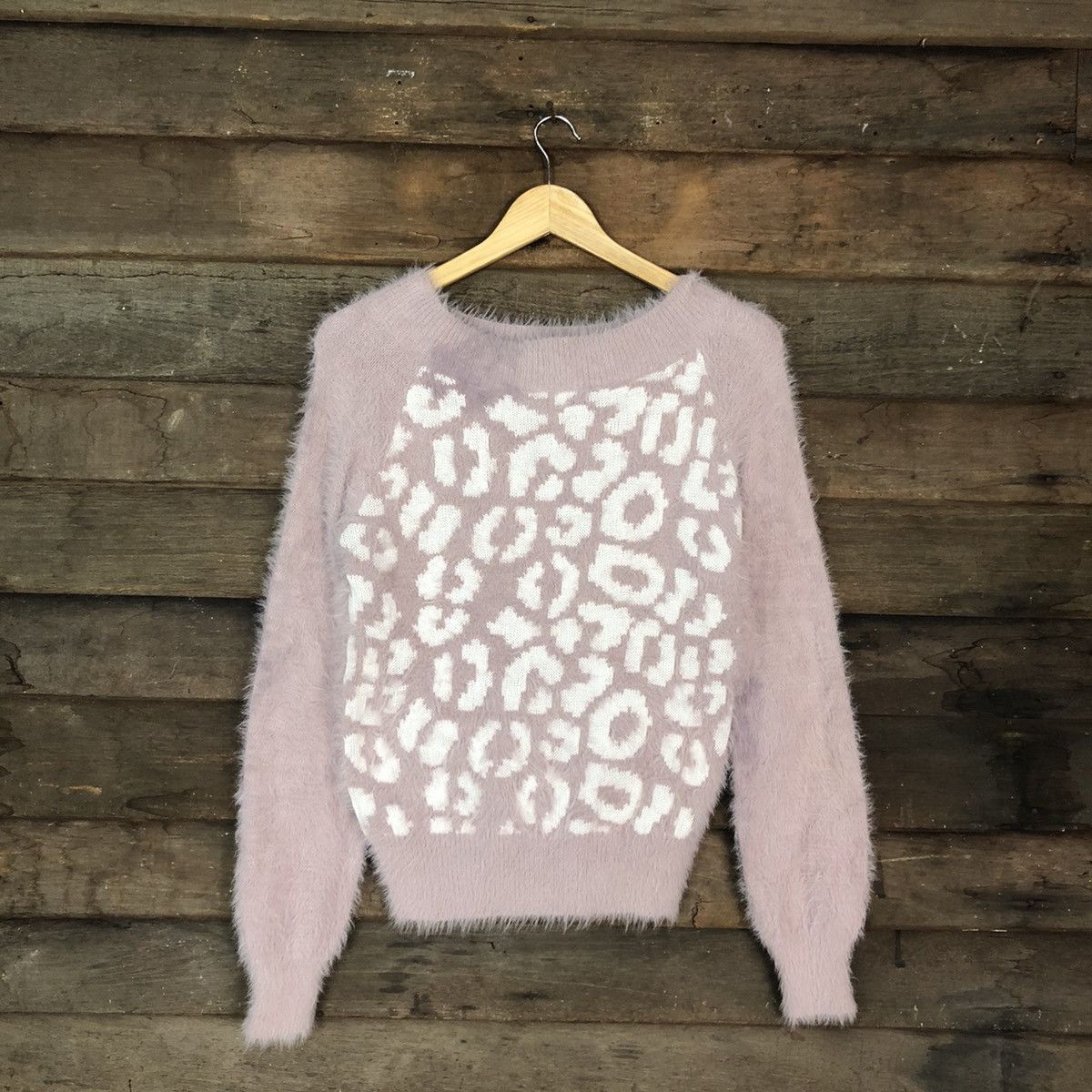 Japanese Brand Saltanse Pink Mohair Soft Fur Shag Shaggy Knitwear #c1162 Size S / US 4 / IT 40 - 1 Thumbnail