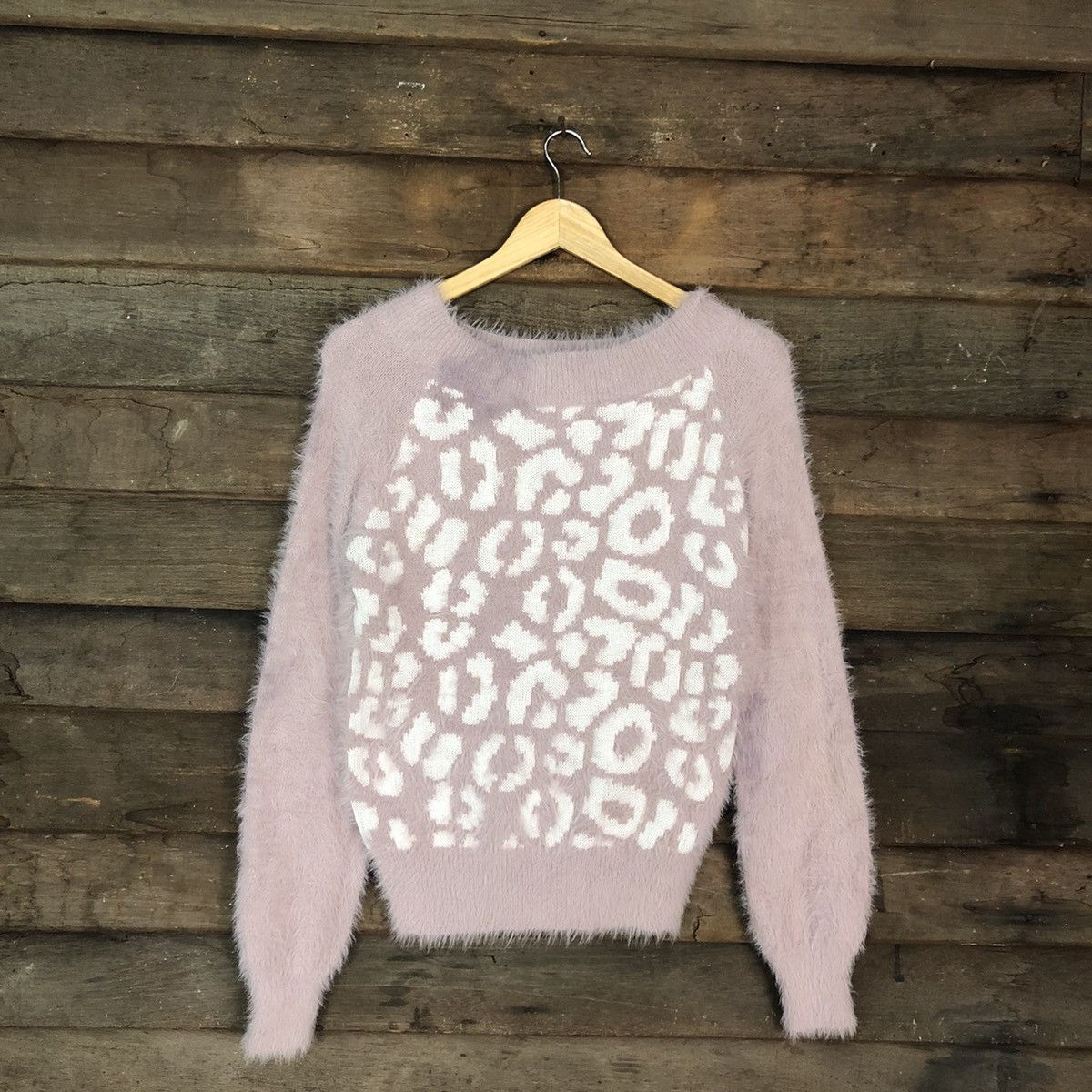 Japanese Brand Saltanse Pink Mohair Soft Fur Shag Shaggy Knitwear #c1162 Size S / US 4 / IT 40 - 3 Thumbnail