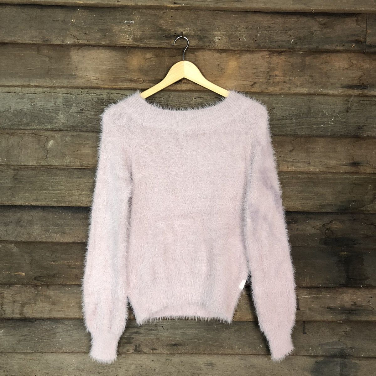 Japanese Brand Saltanse Pink Mohair Soft Fur Shag Shaggy Knitwear #c1162 Size S / US 4 / IT 40 - 11 Thumbnail