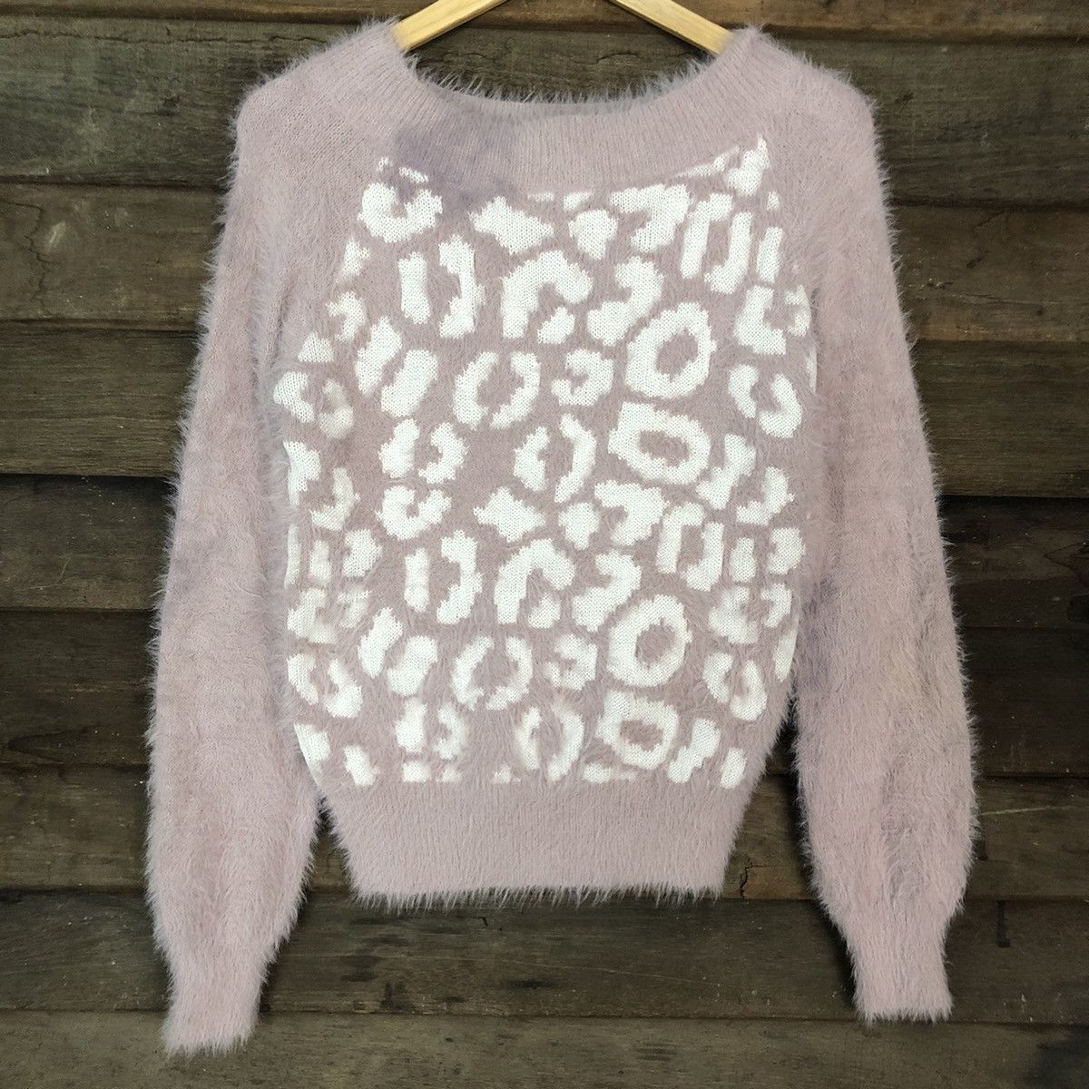 Japanese Brand Saltanse Pink Mohair Soft Fur Shag Shaggy Knitwear #c1162 Size S / US 4 / IT 40 - 8 Thumbnail