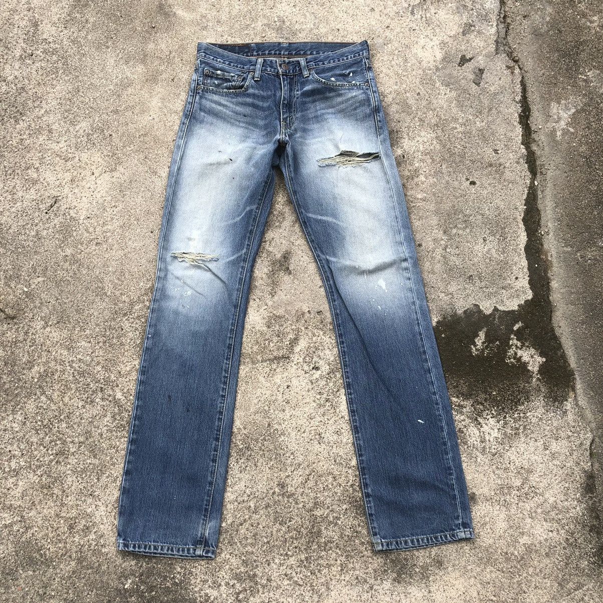 Levi's × Vintage 🔥Rare🔥Levis 505 Stoned Wash Splash Paint Rips Denim Jeans Size US 30 / EU 46 - 1 Thumbnail