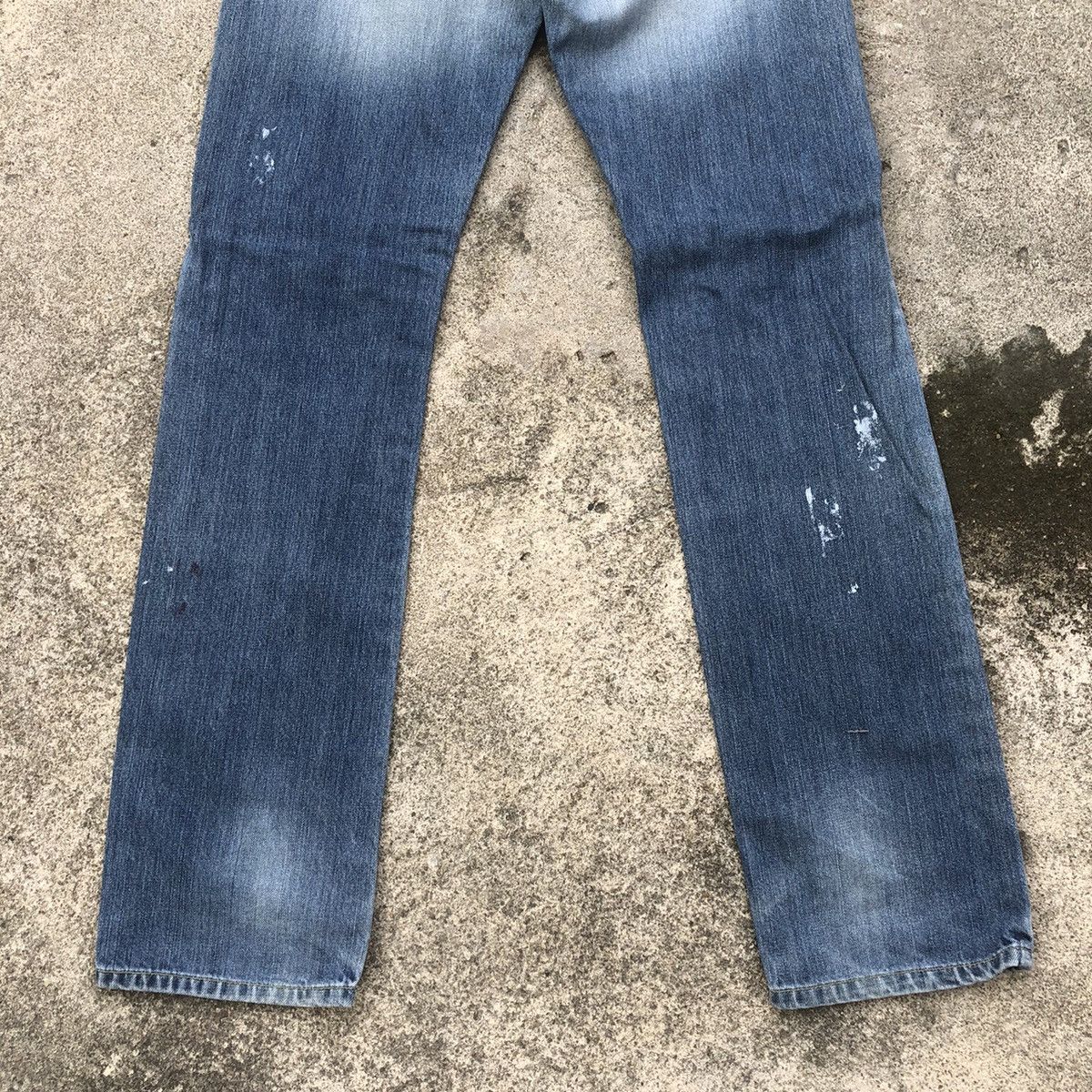 Levi's × Vintage 🔥Rare🔥Levis 505 Stoned Wash Splash Paint Rips Denim Jeans Size US 30 / EU 46 - 6 Thumbnail