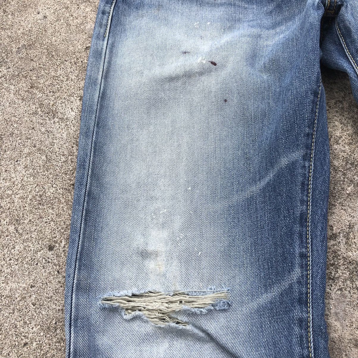 Levi's × Vintage 🔥Rare🔥Levis 505 Stoned Wash Splash Paint Rips Denim Jeans Size US 30 / EU 46 - 10 Thumbnail