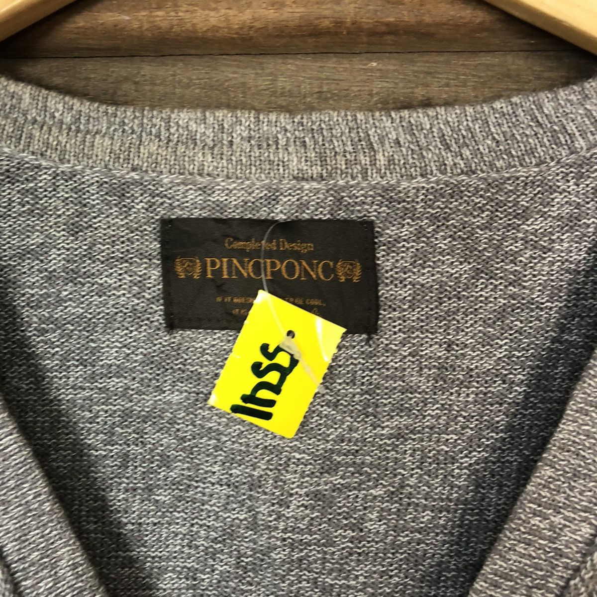 Homespun Knitwear × Japanese Brand Pine Done Grey Cardigan knitwear vintage #5541 Size US L / EU 52-54 / 3 - 8 Thumbnail