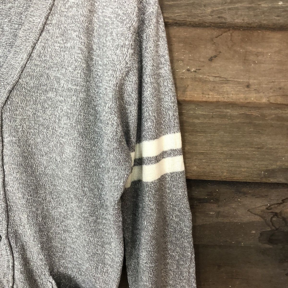 Homespun Knitwear × Japanese Brand Pine Done Grey Cardigan knitwear vintage #5541 Size US L / EU 52-54 / 3 - 7 Thumbnail