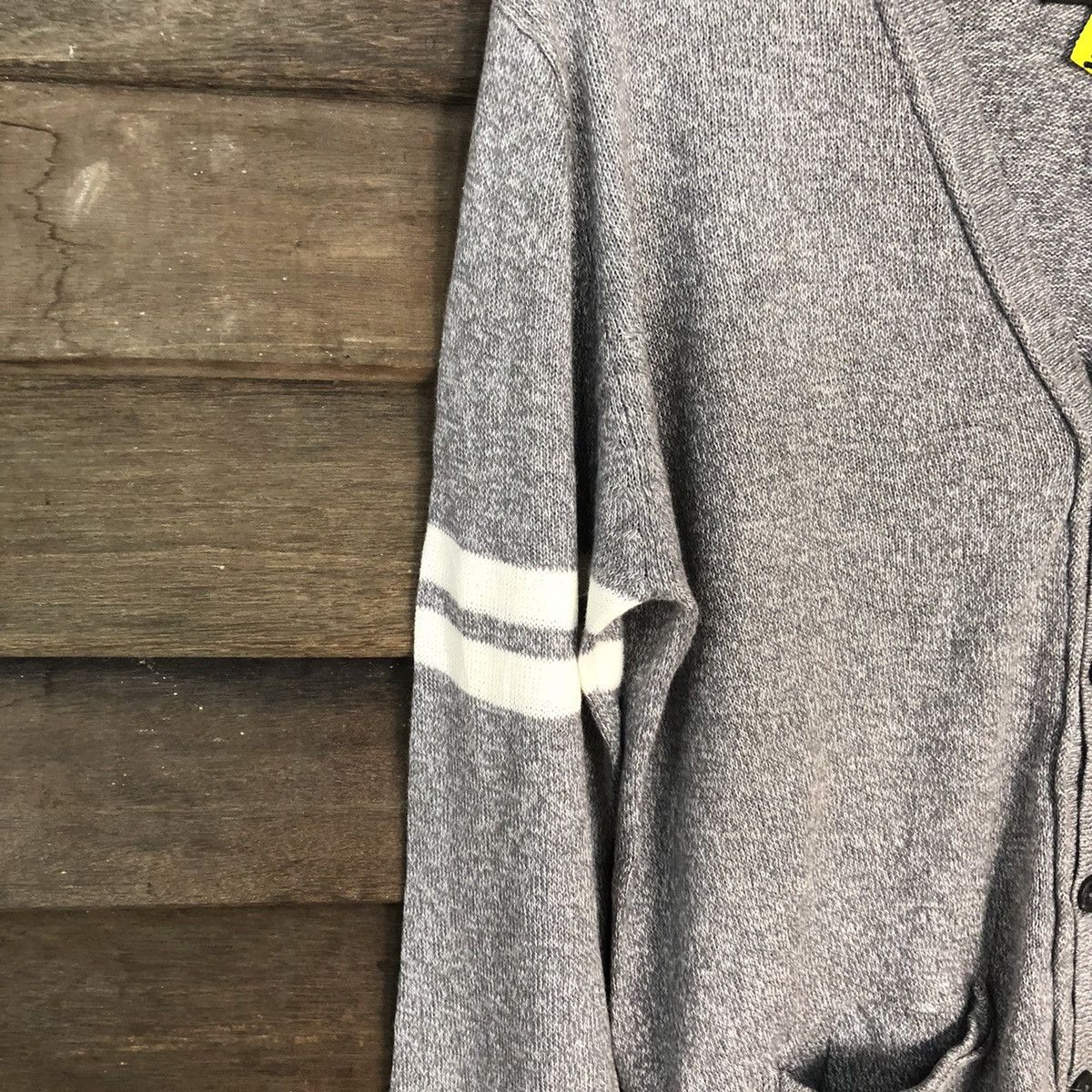 Homespun Knitwear × Japanese Brand Pine Done Grey Cardigan knitwear vintage #5541 Size US L / EU 52-54 / 3 - 6 Thumbnail