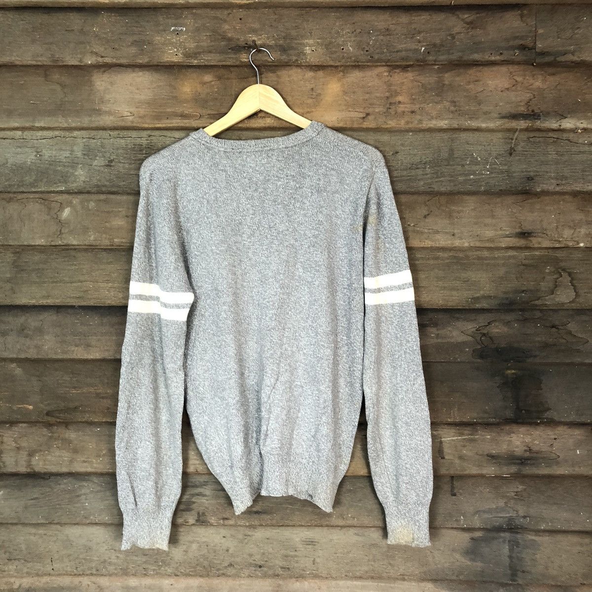 Homespun Knitwear × Japanese Brand Pine Done Grey Cardigan knitwear vintage #5541 Size US L / EU 52-54 / 3 - 10 Thumbnail