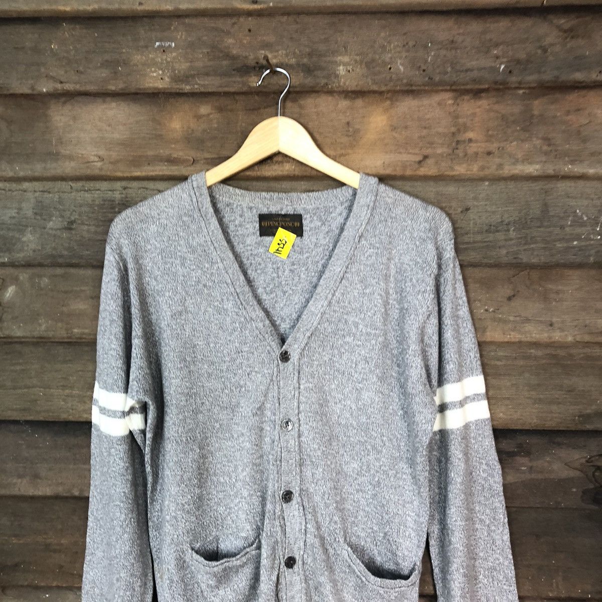 Homespun Knitwear × Japanese Brand Pine Done Grey Cardigan knitwear vintage #5541 Size US L / EU 52-54 / 3 - 2 Thumbnail