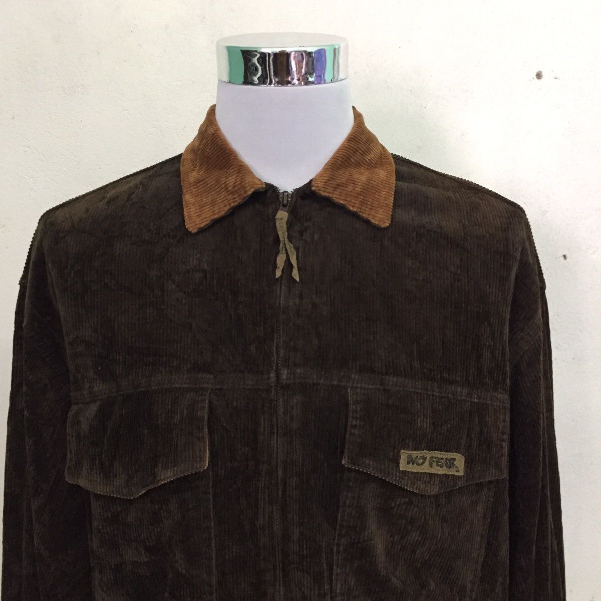 No Fear No Fear Corduroi Zipper Jacket MADE IN USA Size US M / EU 48-50 / 2 - 2 Thumbnail