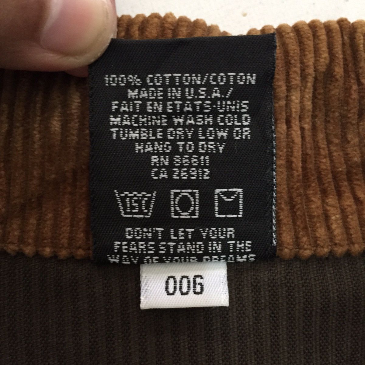 No Fear No Fear Corduroi Zipper Jacket MADE IN USA Size US M / EU 48-50 / 2 - 15 Thumbnail