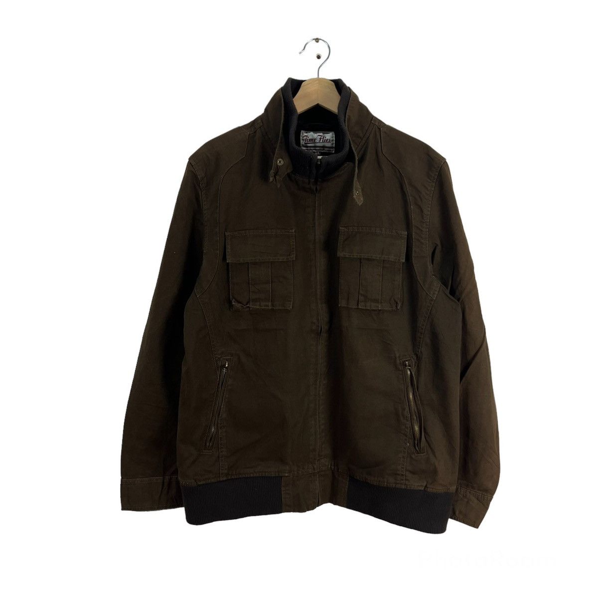 Japanese Brand VINTAGE CARGO JACKET MULTI POCKET TIME FLIES JAPAN FABRIC Size US L / EU 52-54 / 3 - 1 Thumbnail