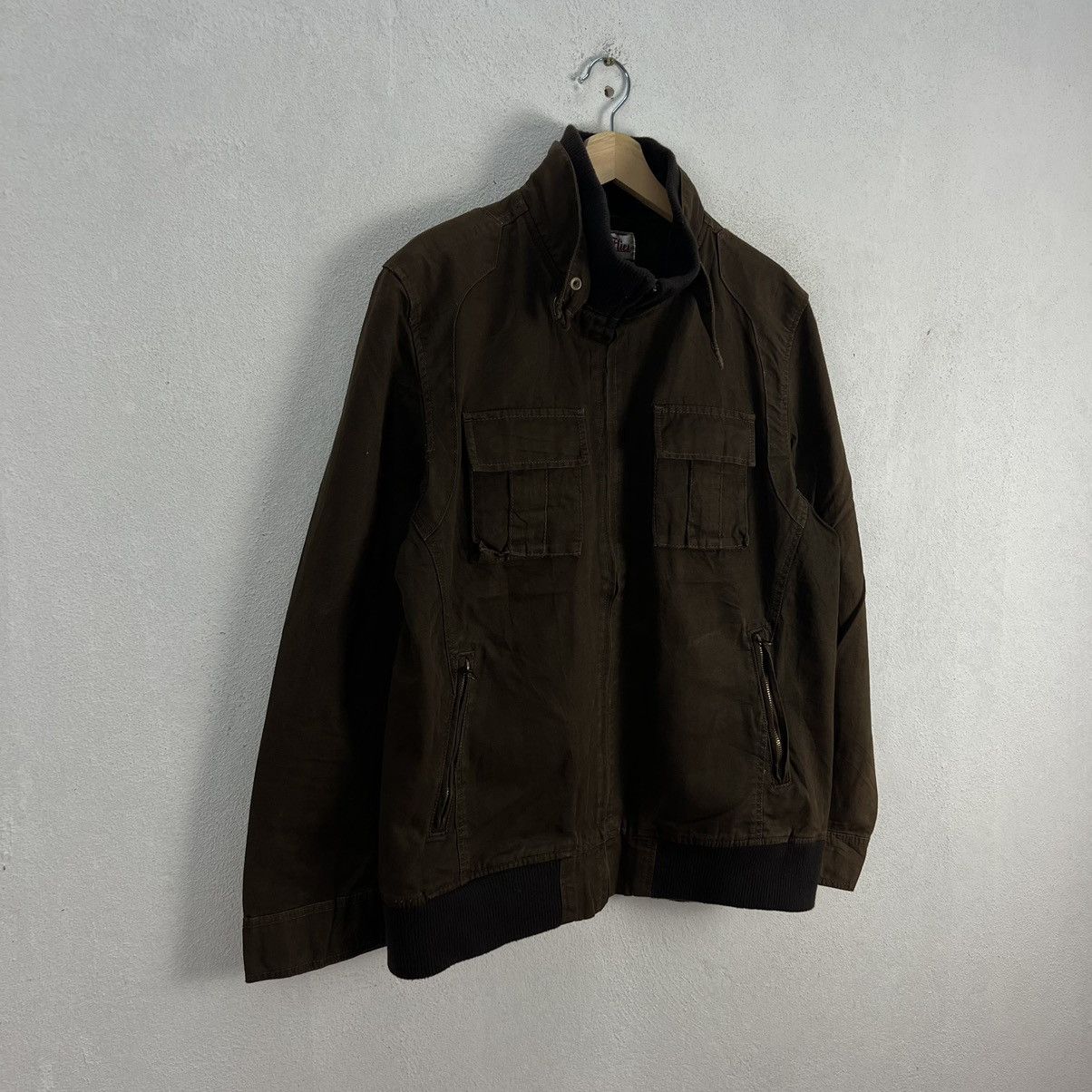 Japanese Brand VINTAGE CARGO JACKET MULTI POCKET TIME FLIES JAPAN FABRIC Size US L / EU 52-54 / 3 - 2 Thumbnail