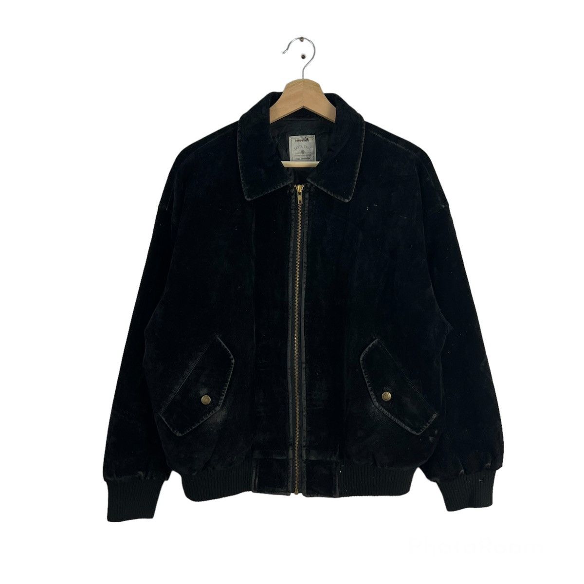 Japanese Brand VINTAGE VELVET JACKET BOMBER STYLE SANTA CRUZ JAPAN Size US M / EU 48-50 / 2 - 1 Thumbnail