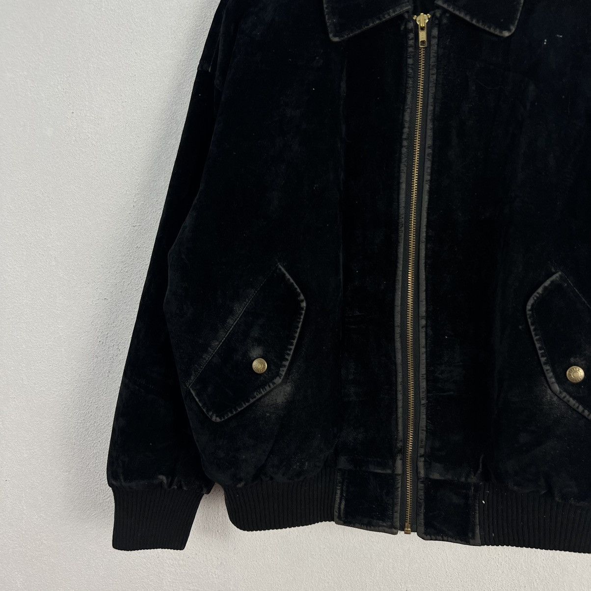 Japanese Brand VINTAGE VELVET JACKET BOMBER STYLE SANTA CRUZ JAPAN Size US M / EU 48-50 / 2 - 4 Thumbnail
