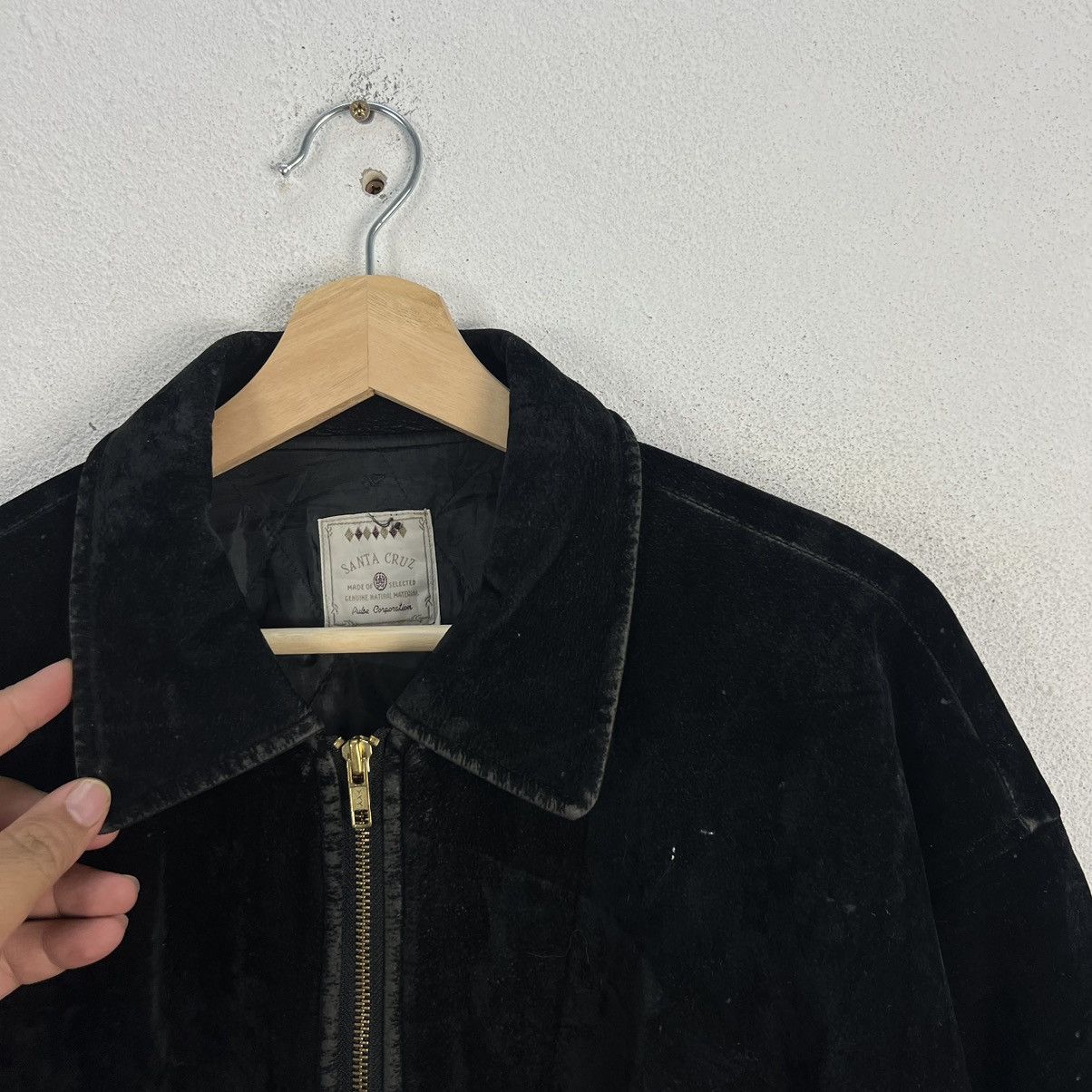 Japanese Brand VINTAGE VELVET JACKET BOMBER STYLE SANTA CRUZ JAPAN Size US M / EU 48-50 / 2 - 6 Thumbnail
