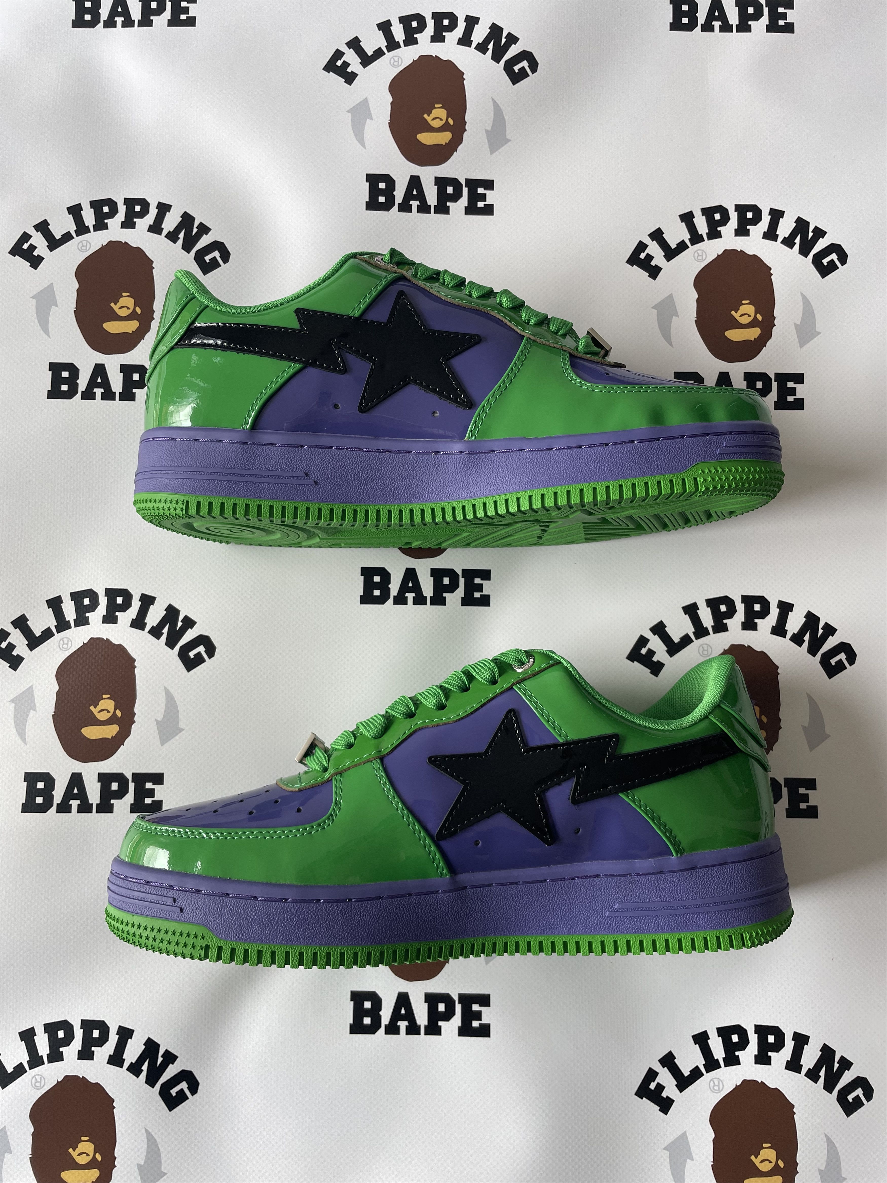Bape MARVEL BAPE STA HULK Size US 7 / EU 40 - 4 Thumbnail