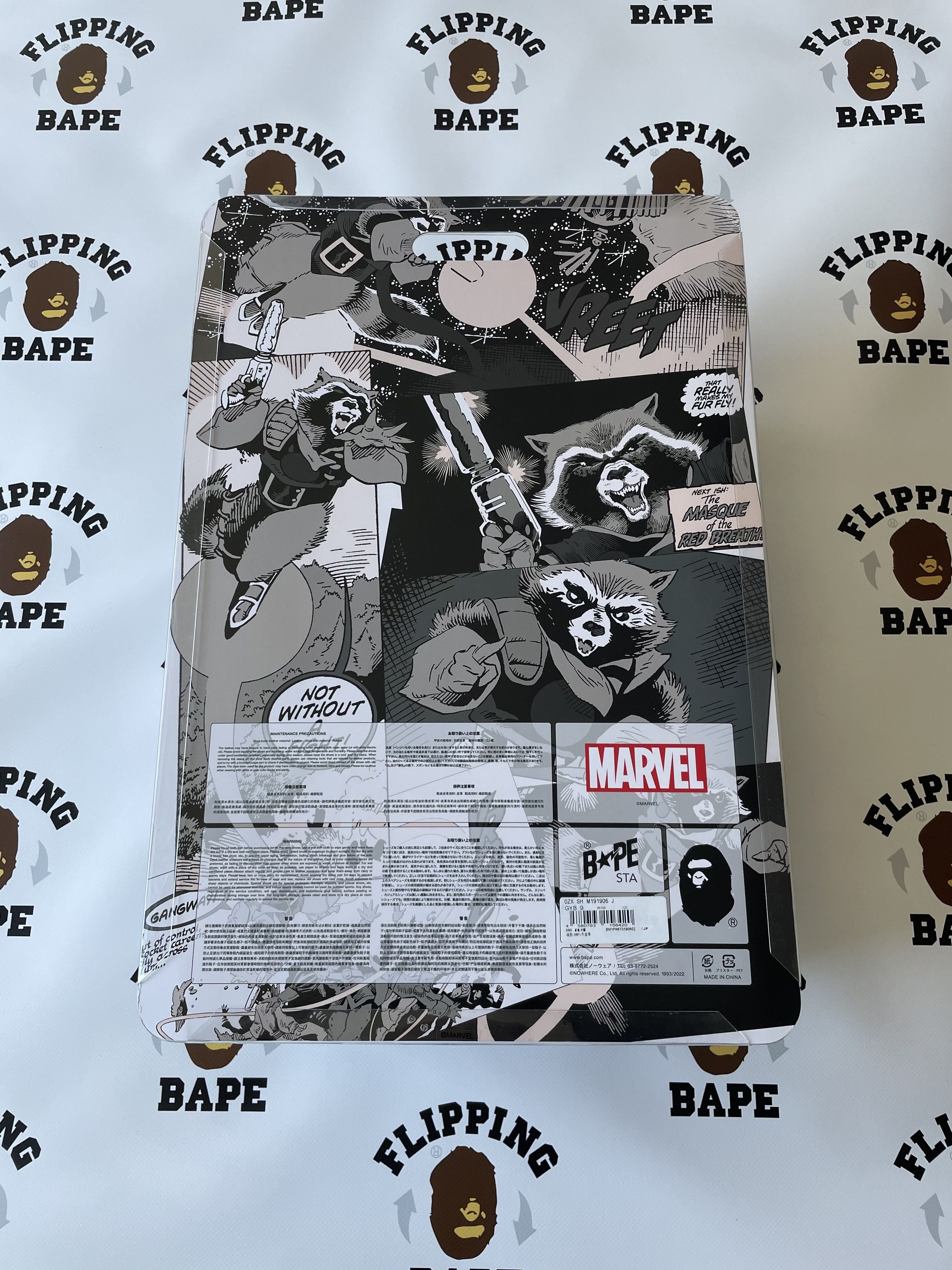 Bape MARVEL BAPE STA ROCKET RACOON Size US 9 / EU 42 - 14 Thumbnail