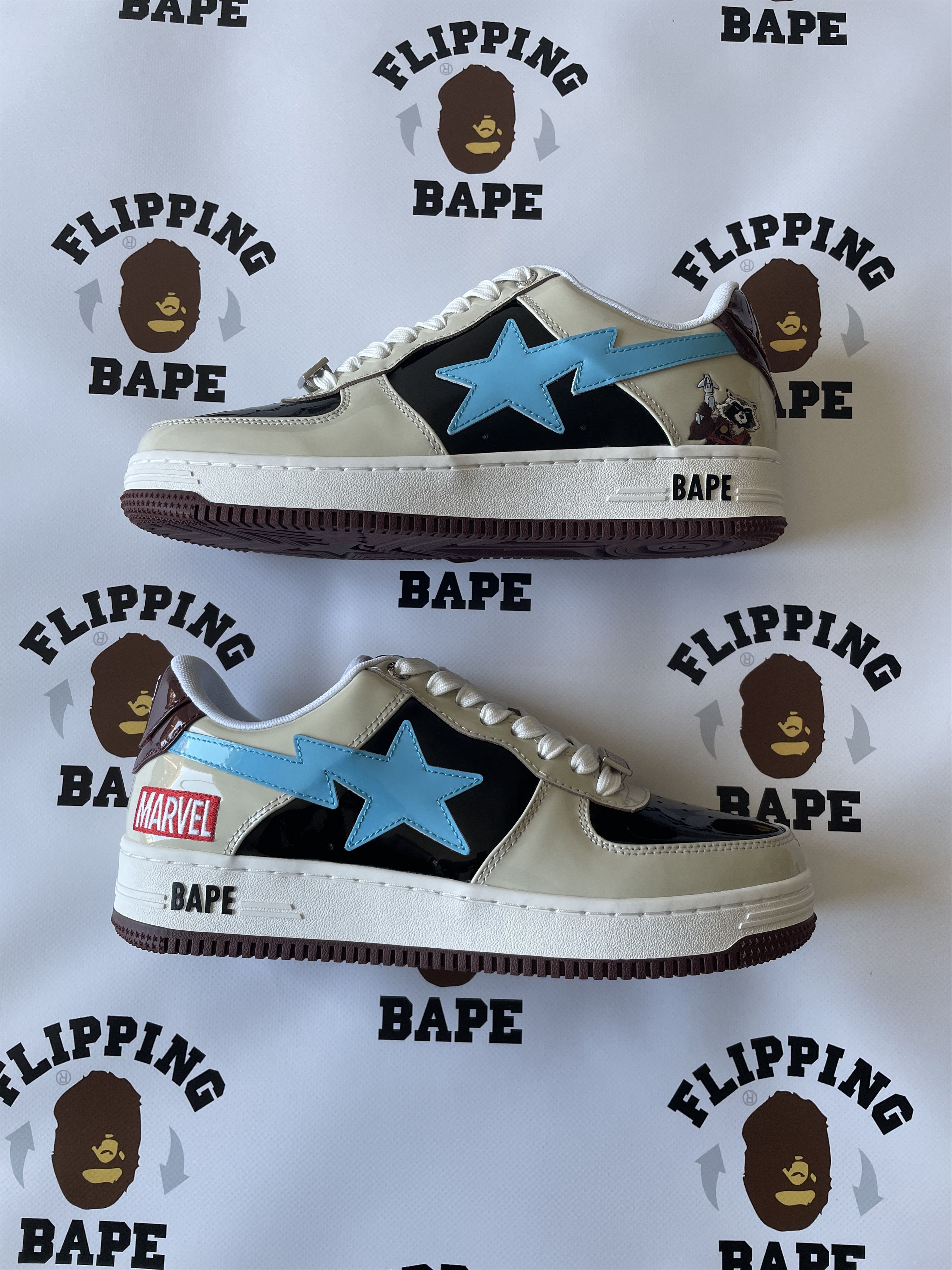 Bape MARVEL BAPE STA ROCKET RACOON Grailed