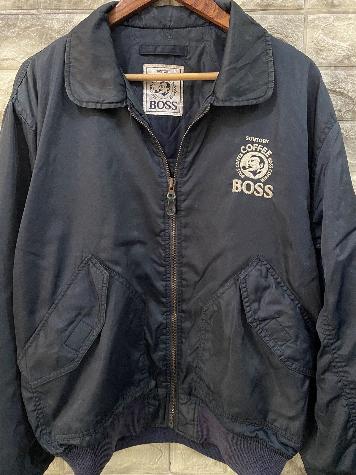 Vintage Vintage Bomber Jacket Suntory Coffee BOSS Size US L / EU 52-54 / 3 - 2 Thumbnail