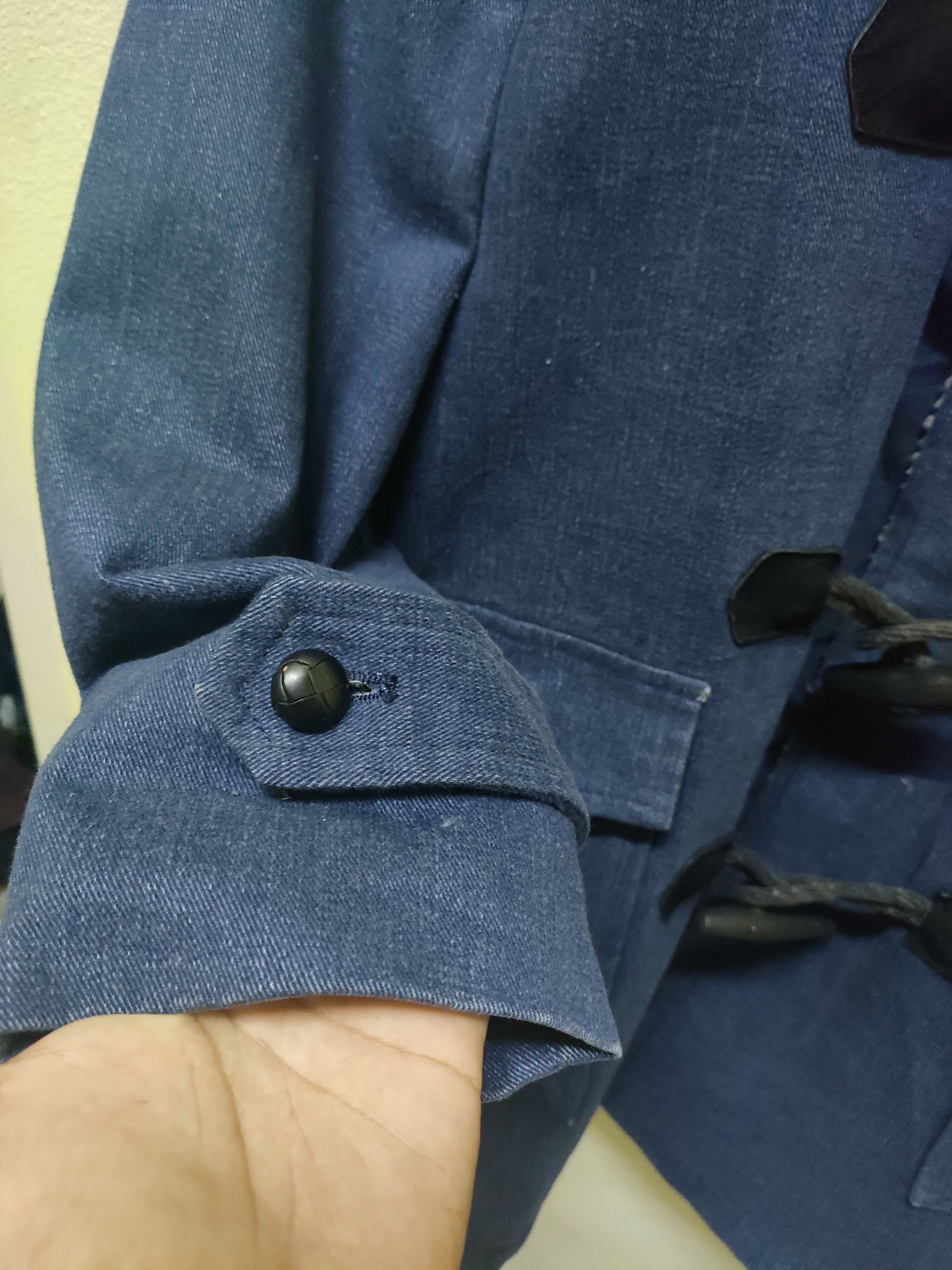 Indigo Denim Sherpa Duffle Jacket Size US M / EU 48-50 / 2 - 8 Thumbnail
