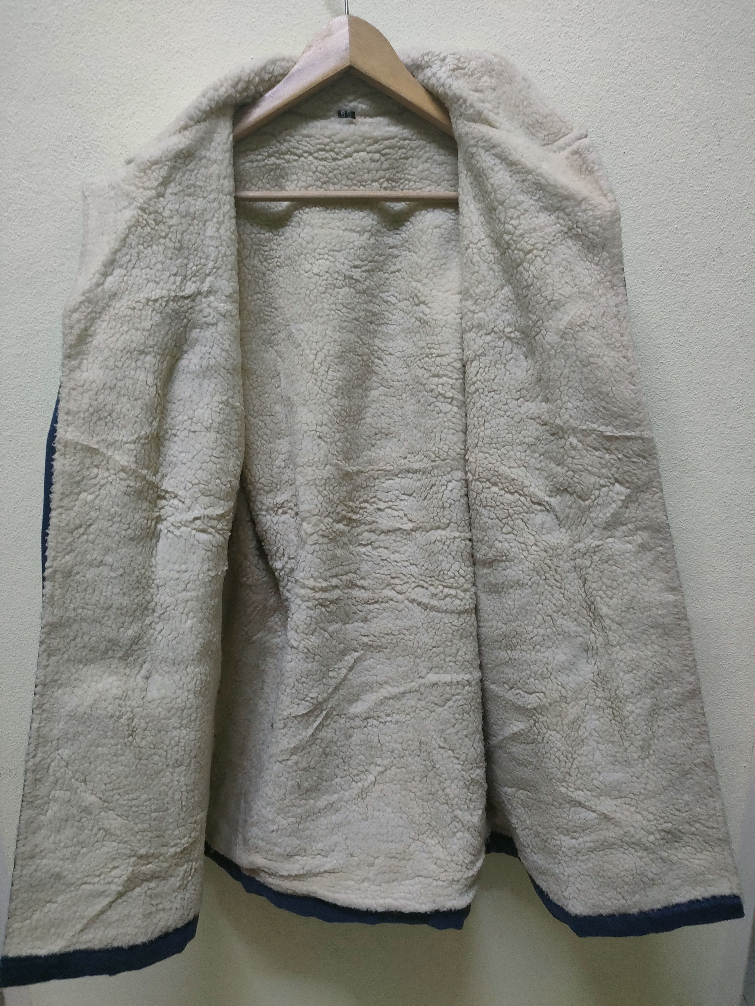 Indigo Denim Sherpa Duffle Jacket Size US M / EU 48-50 / 2 - 5 Thumbnail