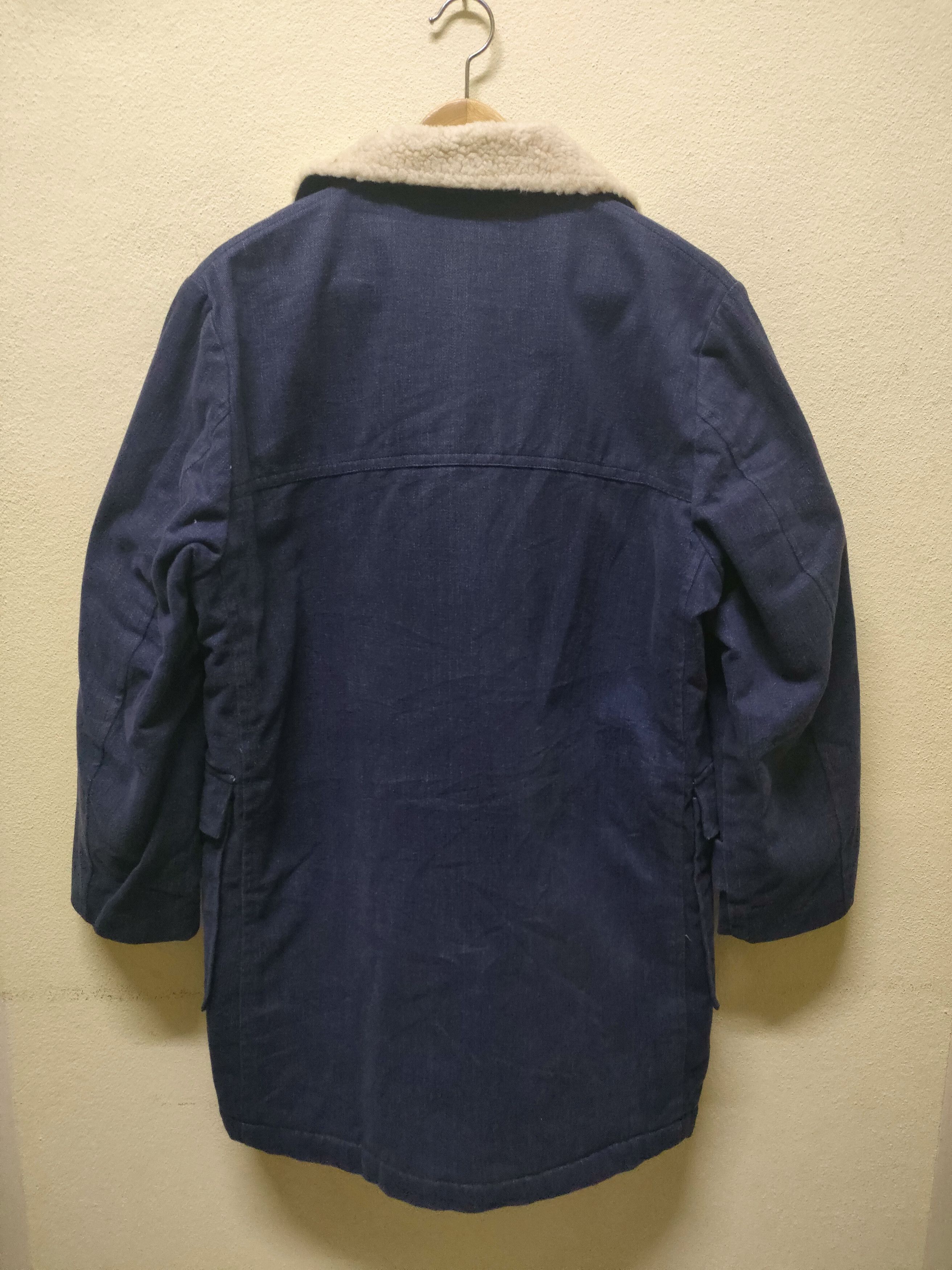 Indigo Denim Sherpa Duffle Jacket Size US M / EU 48-50 / 2 - 3 Thumbnail