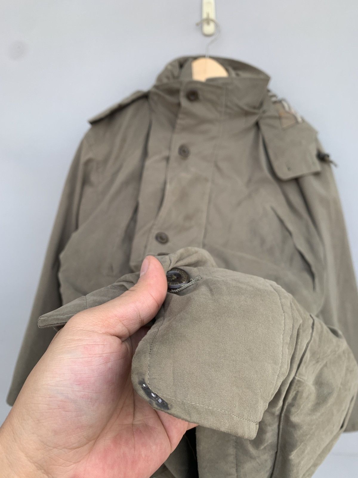 Burberry × Vintage Burberry Nova Check Beige Vintage Double Inner Jacket Size US S / EU 44-46 / 1 - 14 Thumbnail