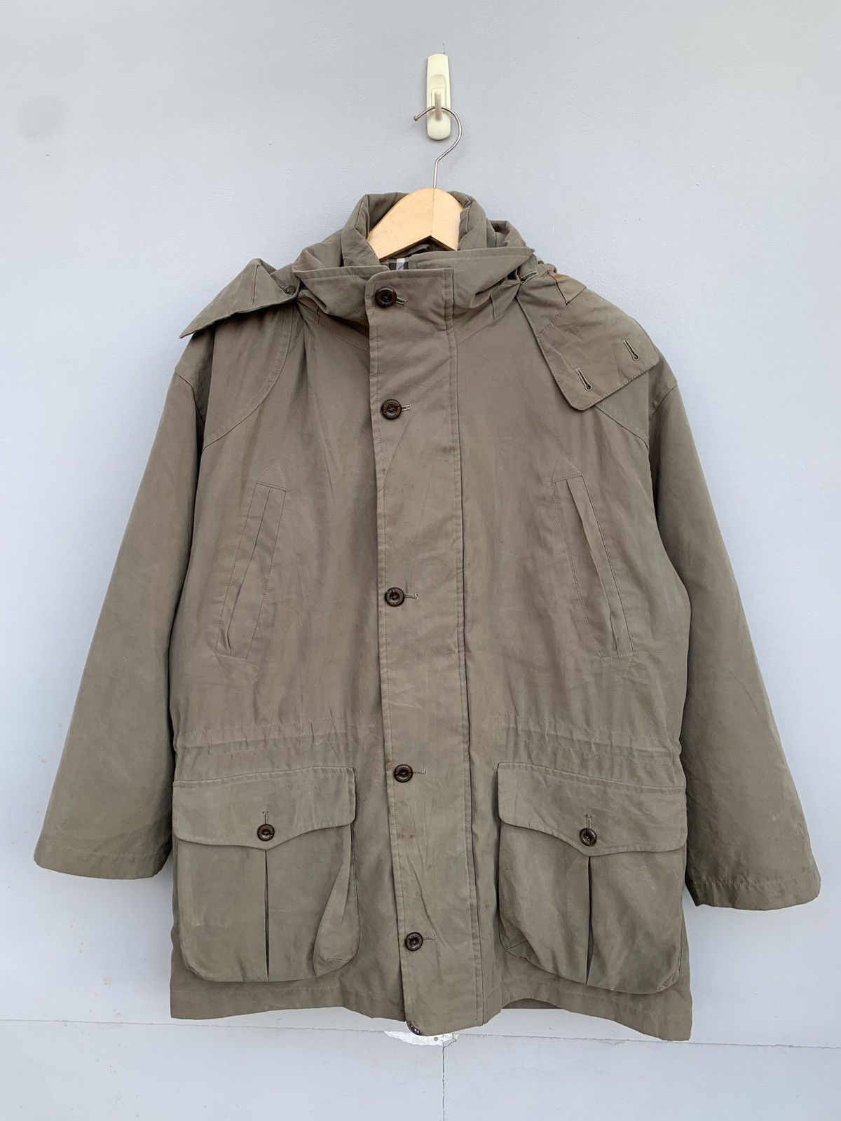 Burberry × Vintage Burberry Nova Check Beige Vintage Double Inner Jacket Size US S / EU 44-46 / 1 - 4 Thumbnail
