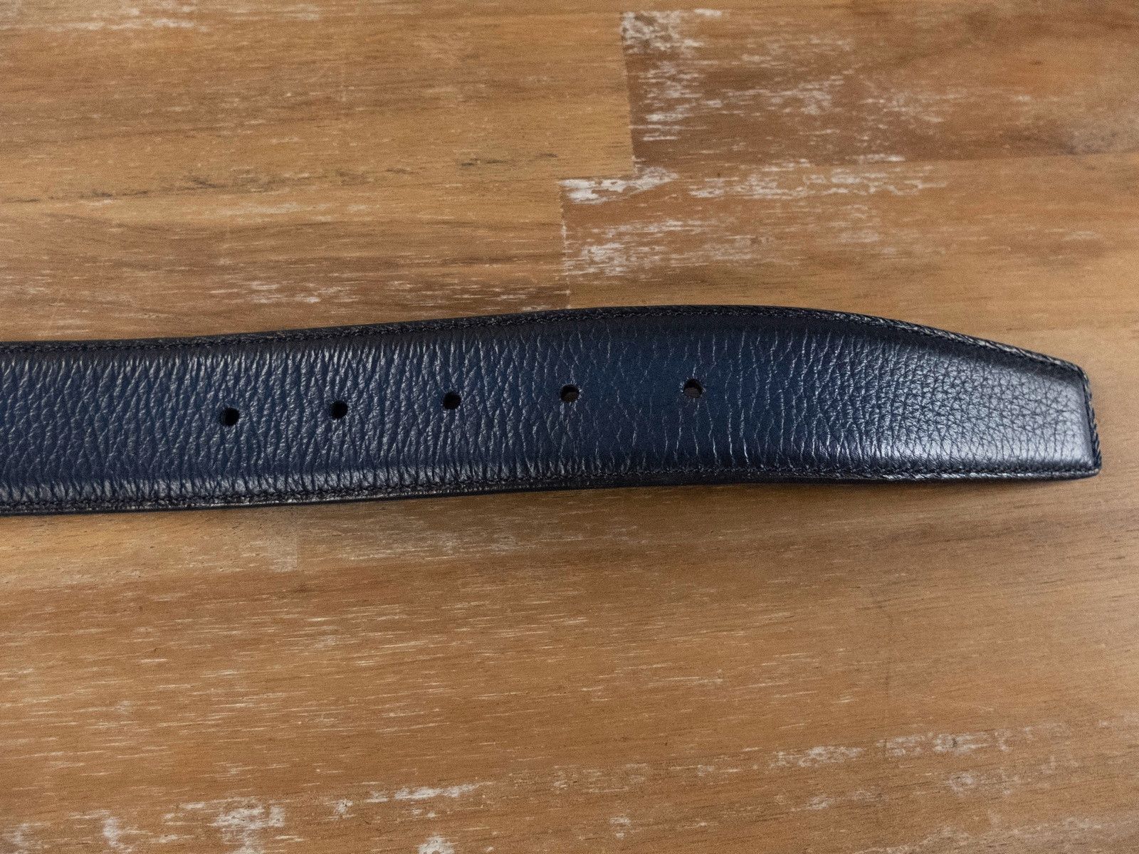 Barrett BARRETT blue leather belt authentic - Size 110 - NWT Size 44 - 6 Thumbnail