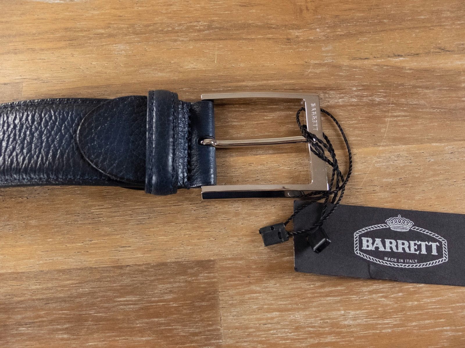 Barrett BARRETT blue leather belt authentic - Size 110 - NWT Size 44 - 2 Thumbnail
