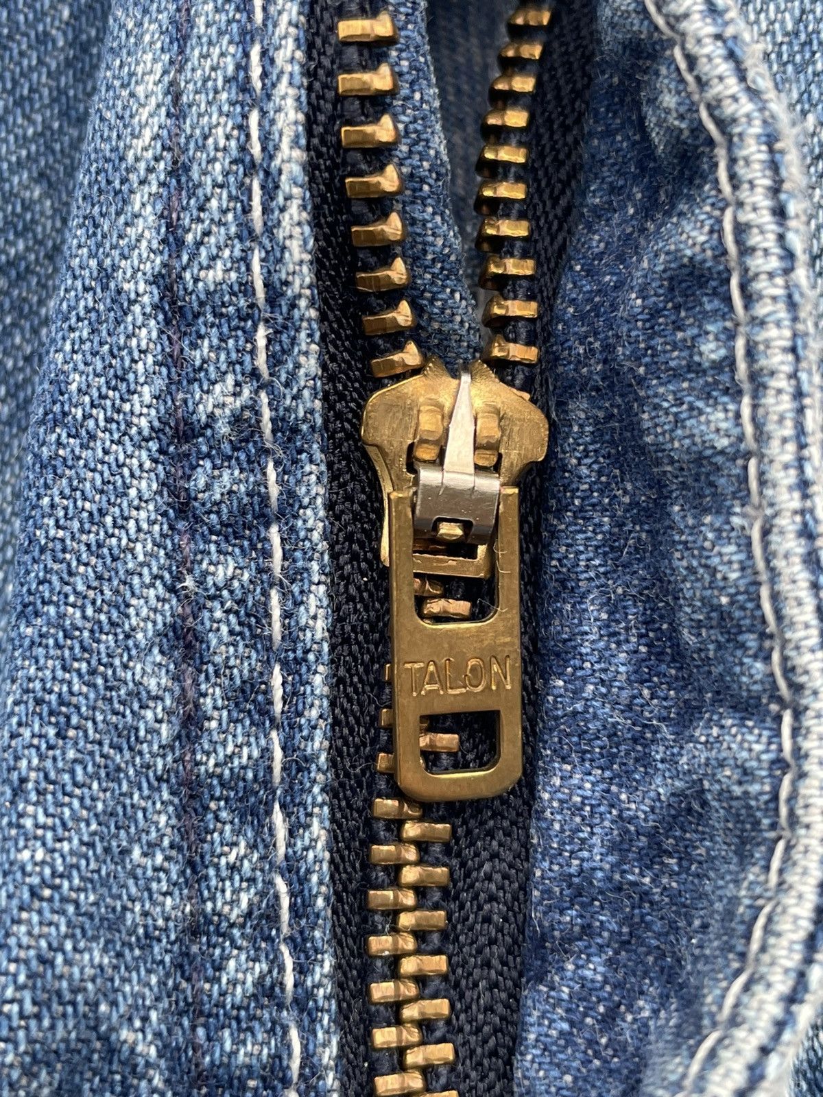 If Six Was Nine × Le Grande Bleu (L.G.B.) × Vintage Big Smith Vintage 70’s Carpenter Aging Faded Denim Size US 28 / EU 44 - 16 Thumbnail