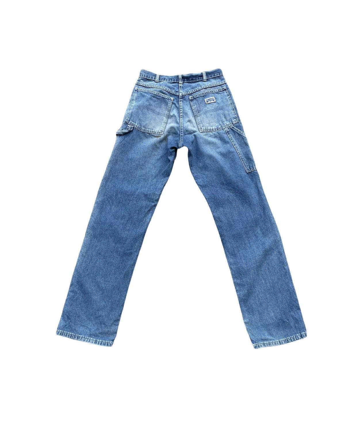 If Six Was Nine × Le Grande Bleu (L.G.B.) × Vintage Big Smith Vintage 70’s Carpenter Aging Faded Denim Size US 28 / EU 44 - 7 Thumbnail