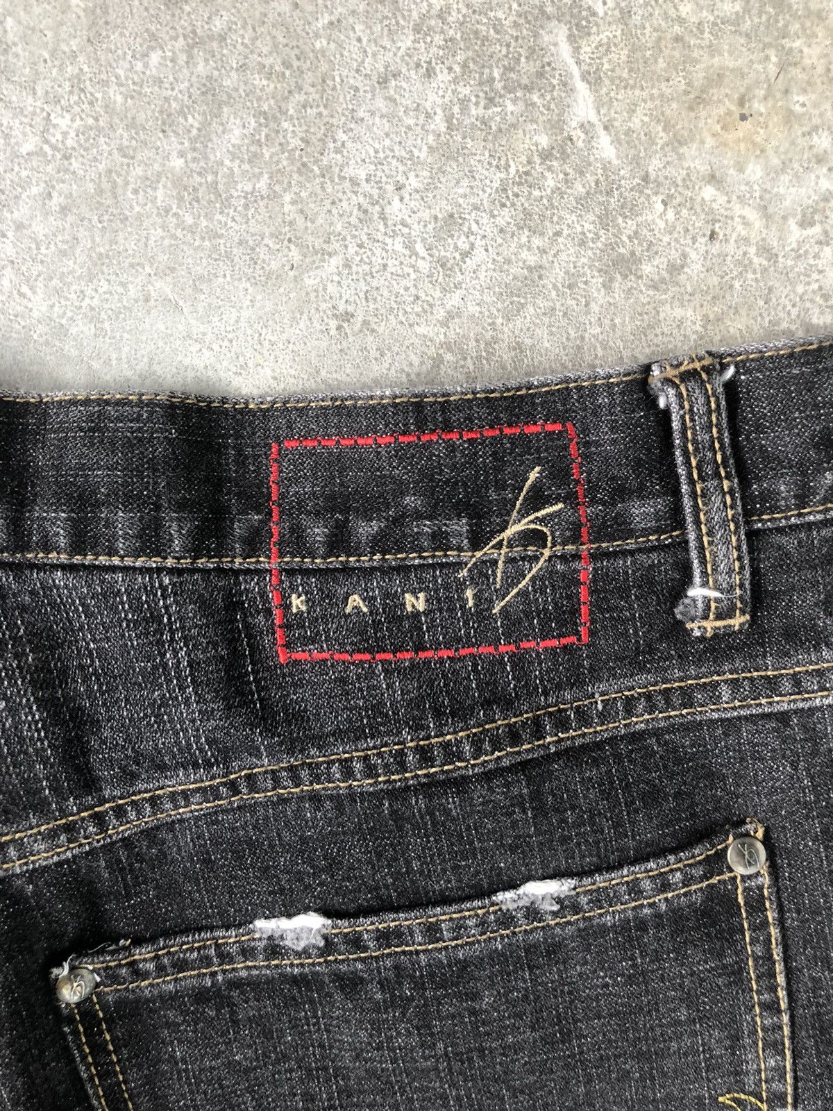 Karl Kani Japanese Karl Kani Embroidered Jeans Baggy Jeans Hip Hop Size US 35 - 15 Thumbnail