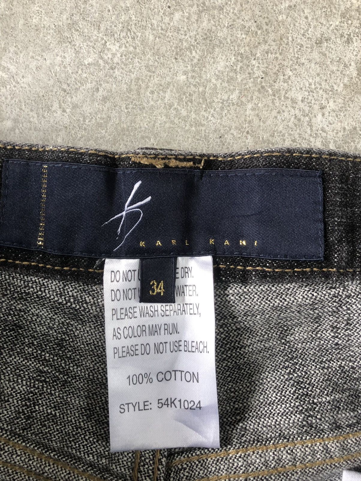 Karl Kani Japanese Karl Kani Embroidered Jeans Baggy Jeans Hip Hop Size US 35 - 16 Thumbnail