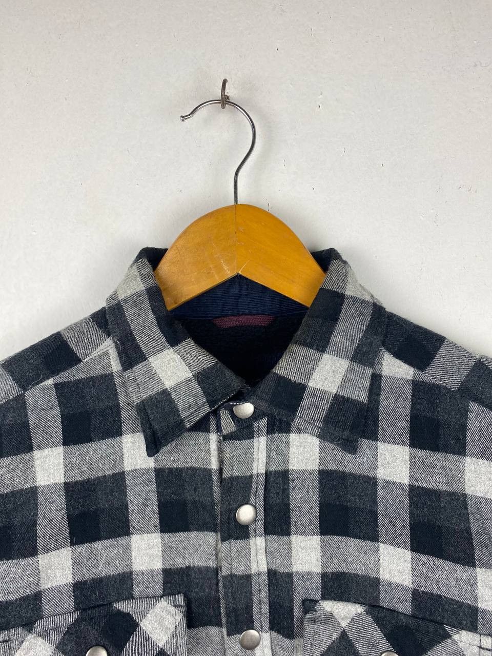 Kangol kangol shadow plaid flannel jacket fleece lining nice design Size US M / EU 48-50 / 2 - 2 Thumbnail