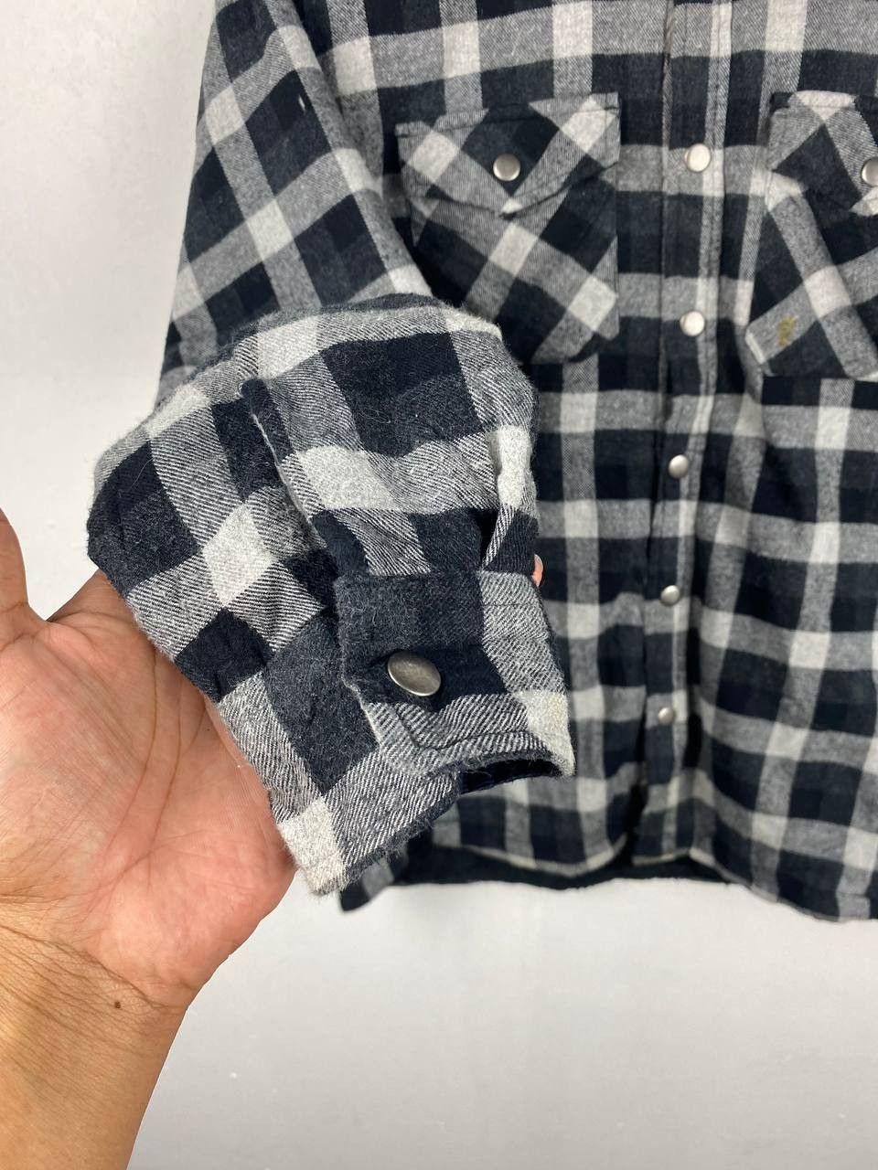 Kangol kangol shadow plaid flannel jacket fleece lining nice design Size US M / EU 48-50 / 2 - 3 Thumbnail