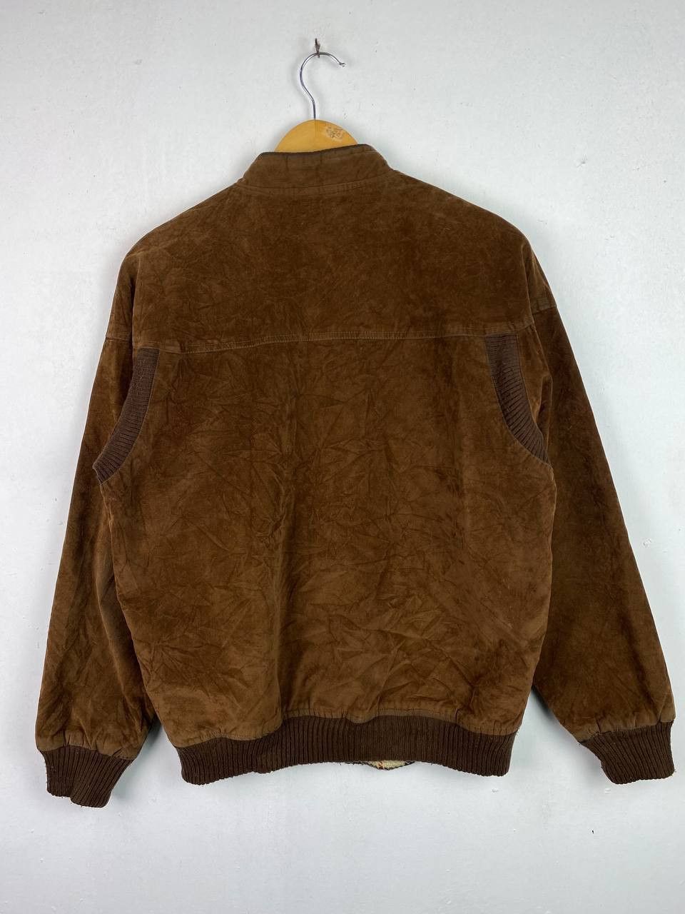 Japanese Brand × Vintage VINTAGE japanese brands velvet jacket wool checkered lining Size US L / EU 52-54 / 3 - 9 Thumbnail